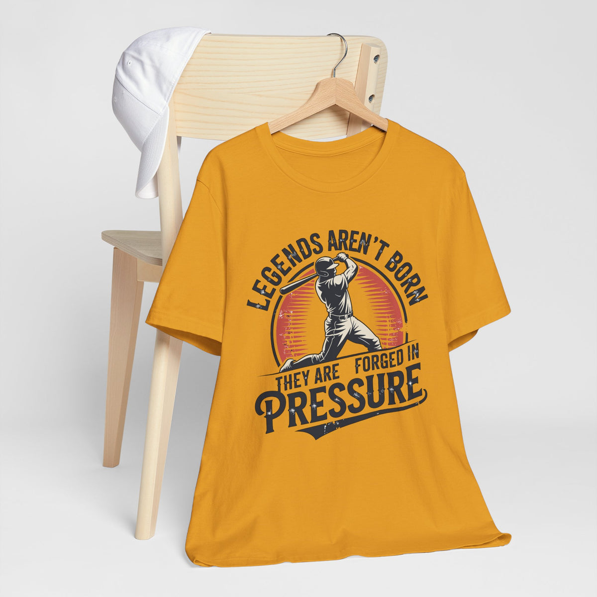 Legends Are Forged in Pressure Motivational Baseball Unisex Shirt