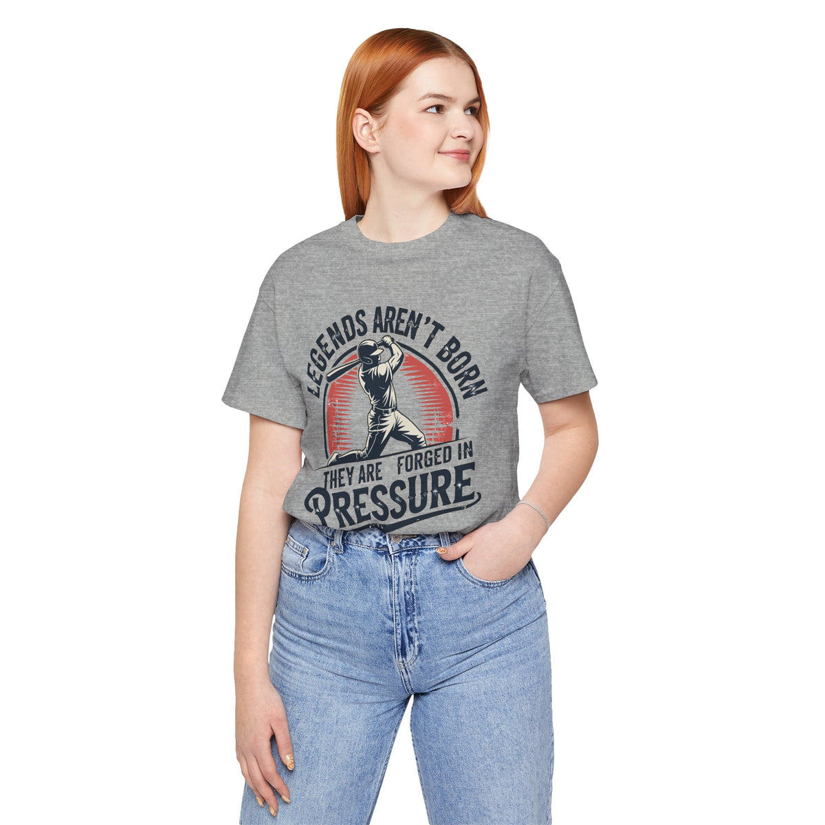 Legends Are Forged in Pressure Motivational Baseball Unisex Shirt