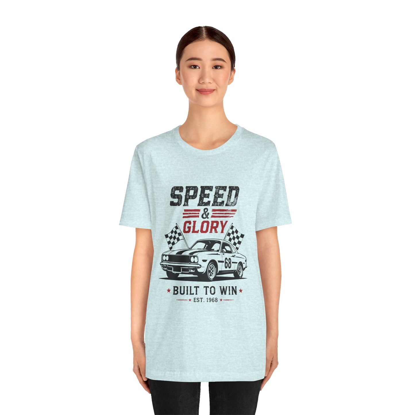 Speed & Glory Racing Tee — "Built to Win" Vintage Car Unisex T-Shirt by Printify