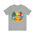 Summer Goals Beach Tee-Tropical Soccer & Sunshine Graphic Unisex T-Shirt by Printify
