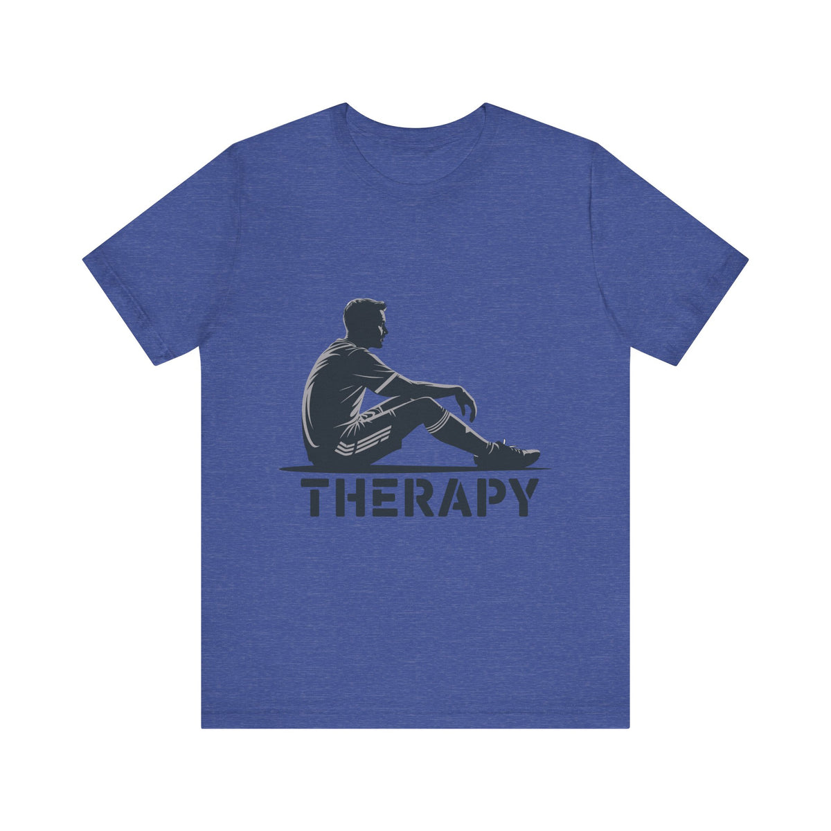 Therapy Silhouette Tee-Mental Health Awareness Graphic Unisex T-Shirt by Printify