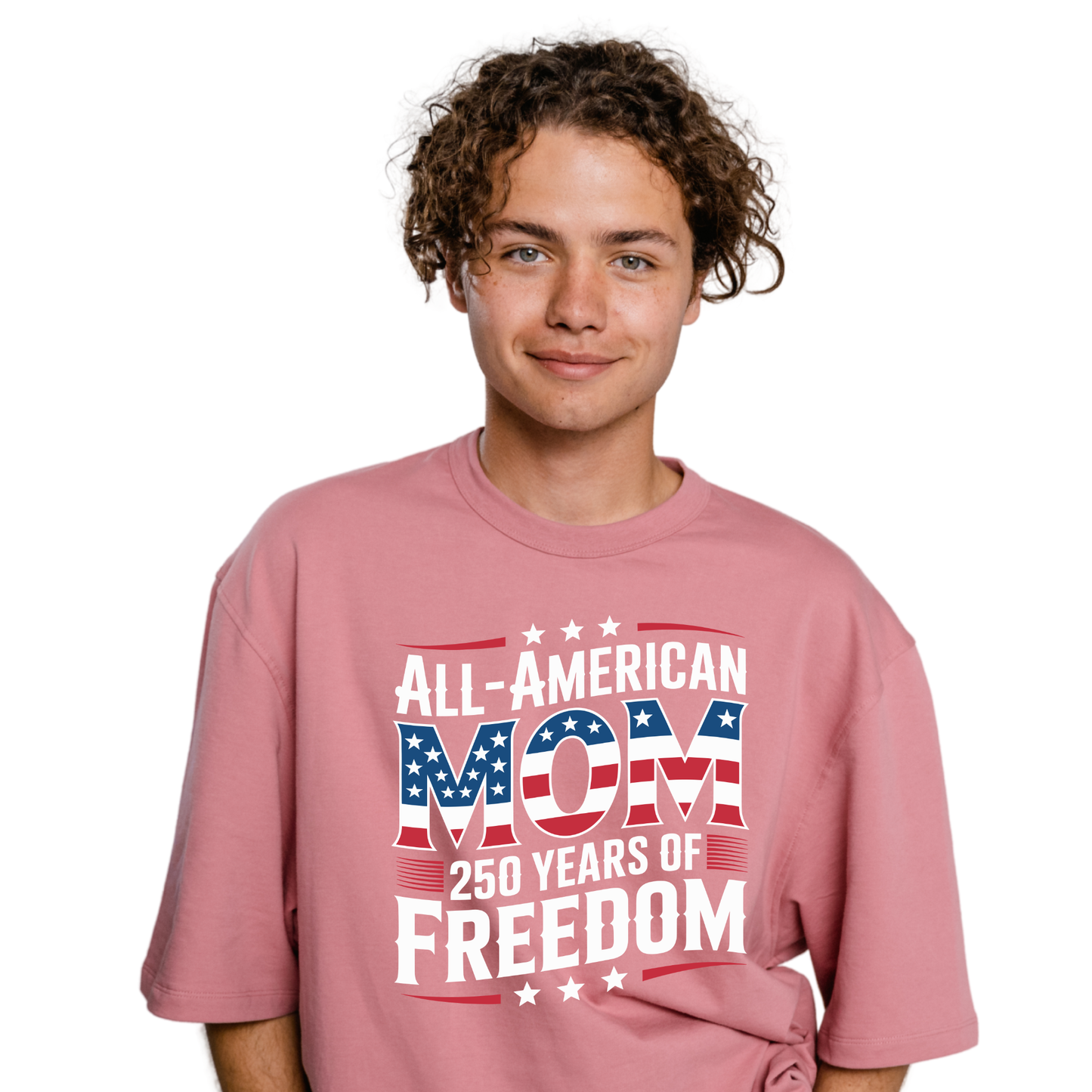 250 Years of Freedom Tee, Patriotic Mom Shirt, 4th of July Shirt, USA Independence Gift for Mom (Copy)