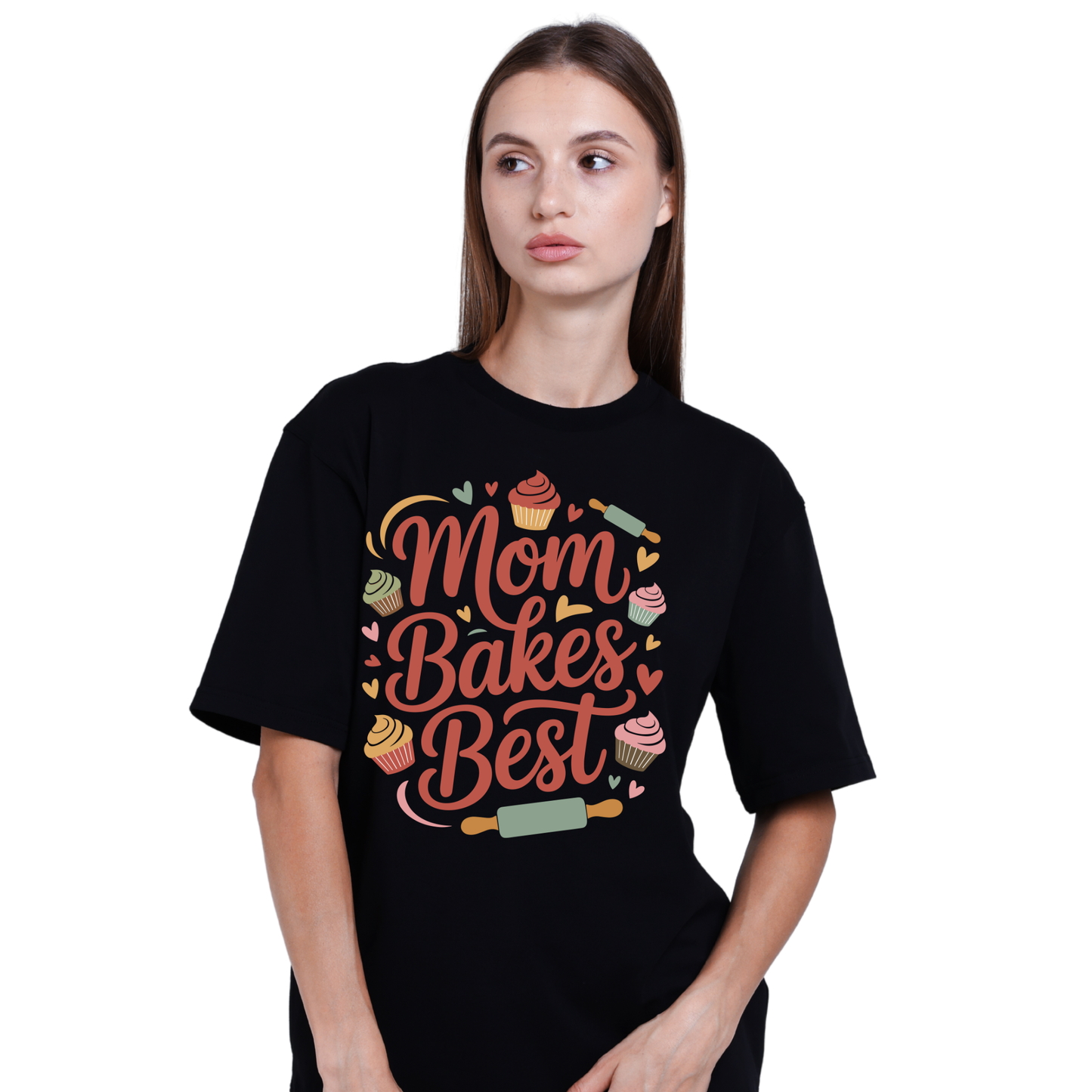 Mom Bakes Best T-Shirt | Cute Baking Mom Tee | Mother's Day Gift for Baker