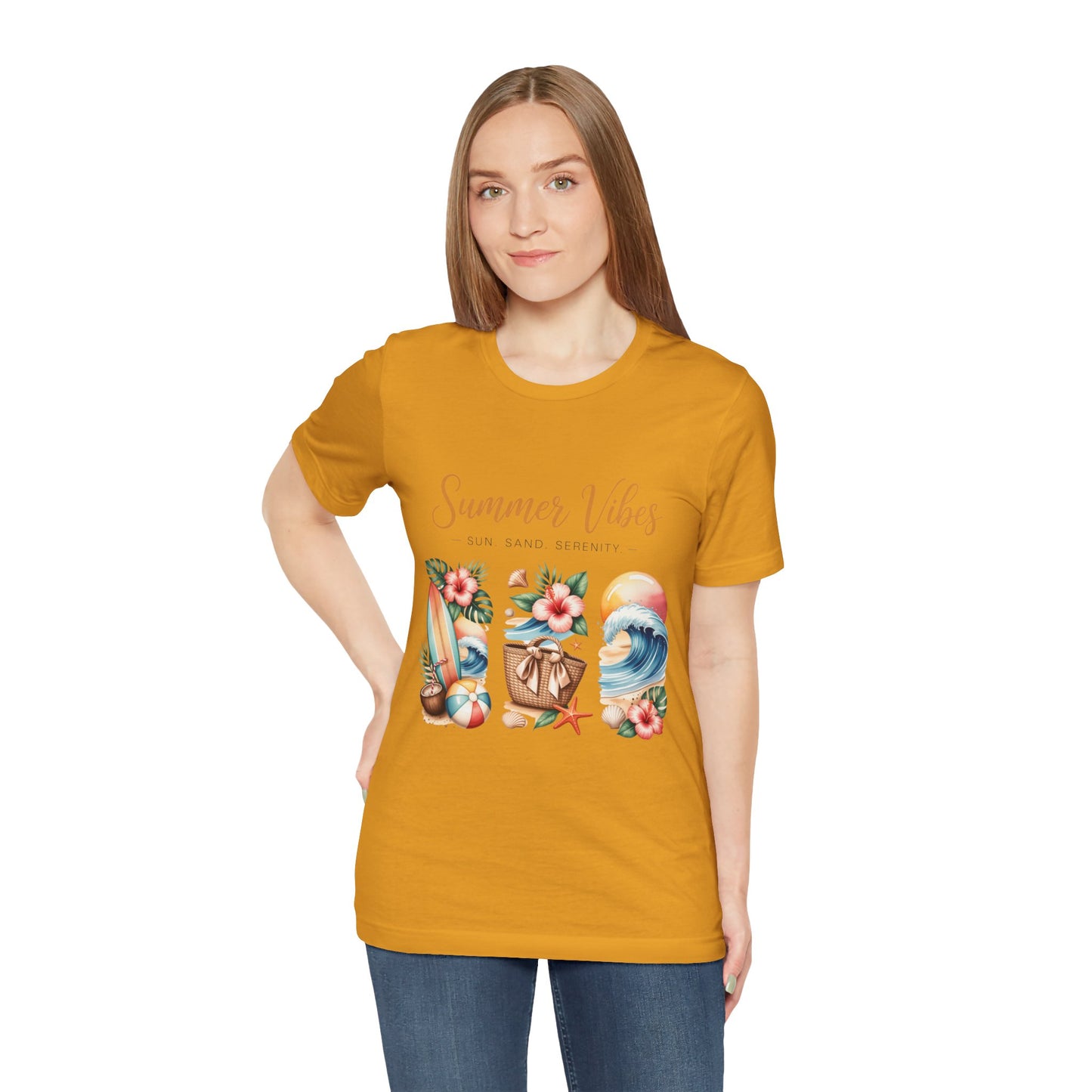 Summer Vibes Tee-Tropical Beach Graphic Unisex T-Shirt by Printify