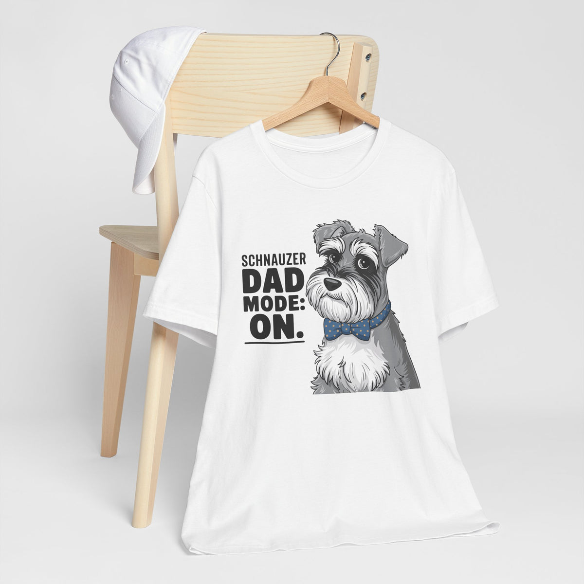 Schnauzer Dad Mode On Unisex T-Shirt | Schnauzer Dad Shirt | Funny Miniature