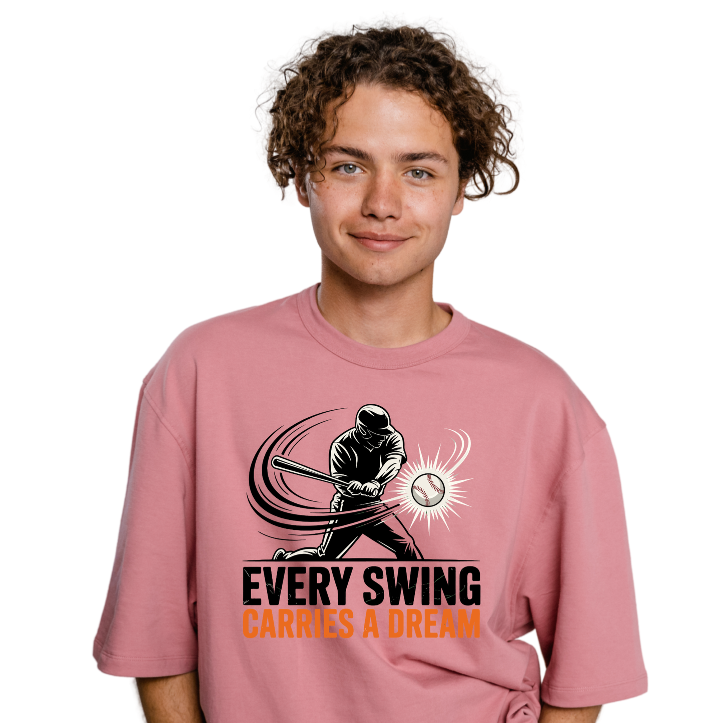 Every Swing Carries A Dream Baseball T-Shirt | Motivational Sports Tee | Baseball Player Gift