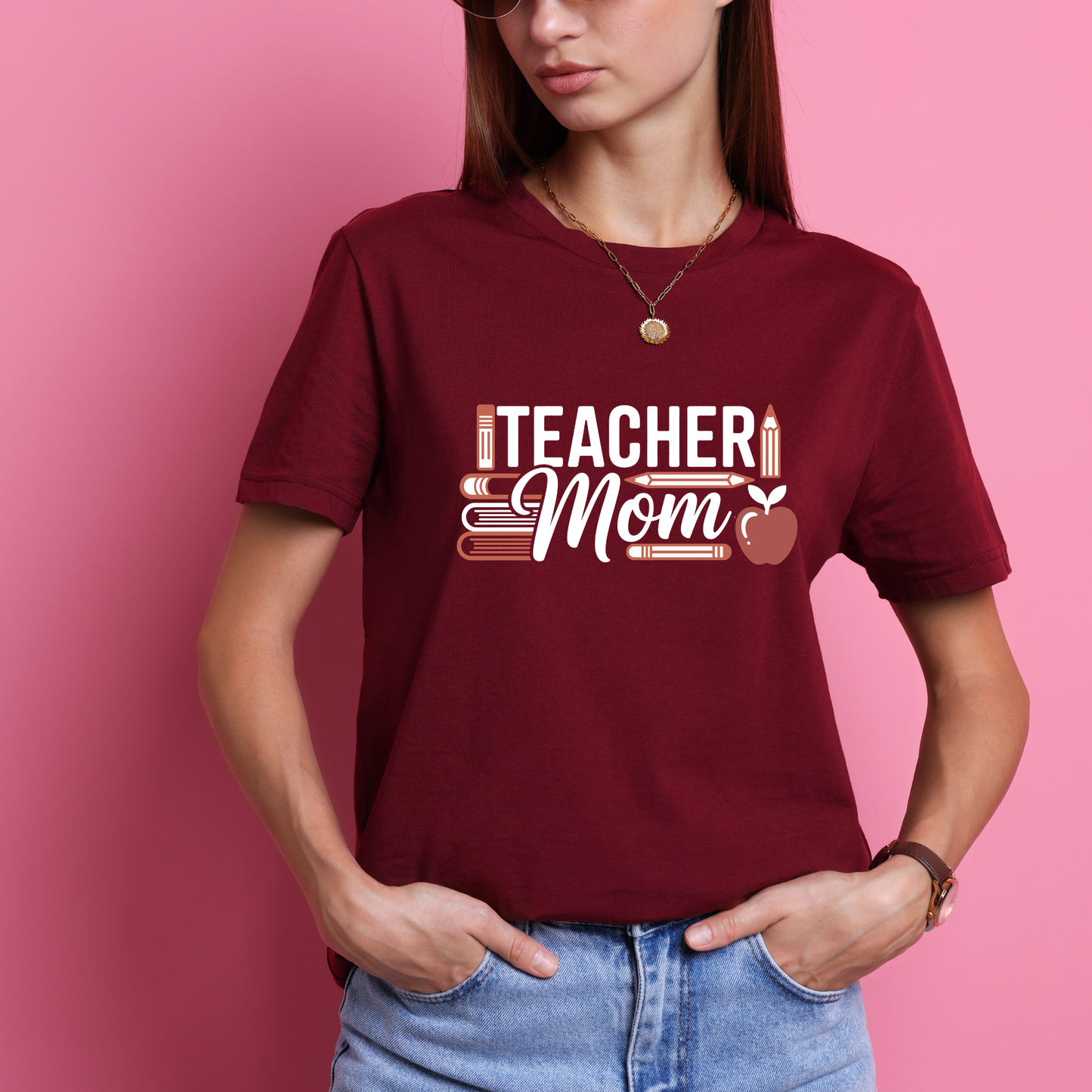 Teacher Mom T-Shirt | Cute Educator Tee | Teacher Appreciation & Mother's Day Gift