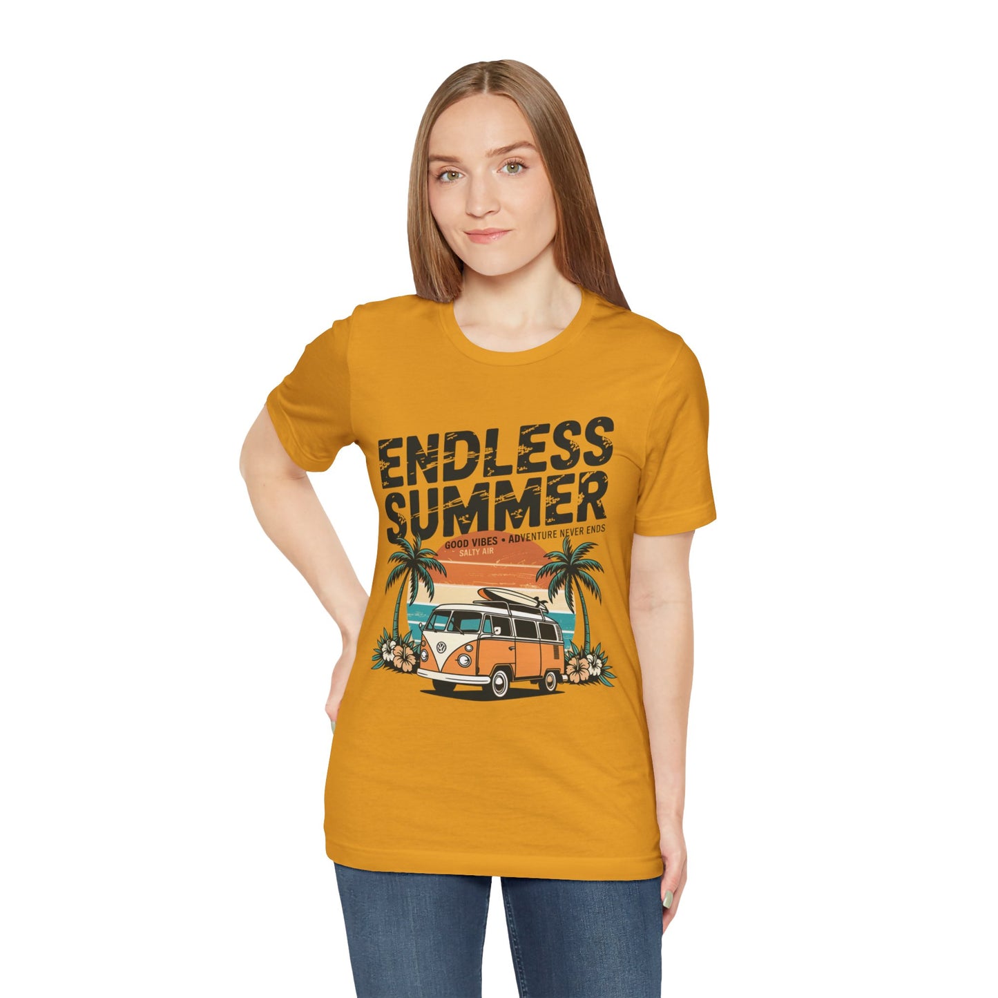 Endless Summer VW Camper Tee-Retro Surf Van Unisex T-Shirt by Printify