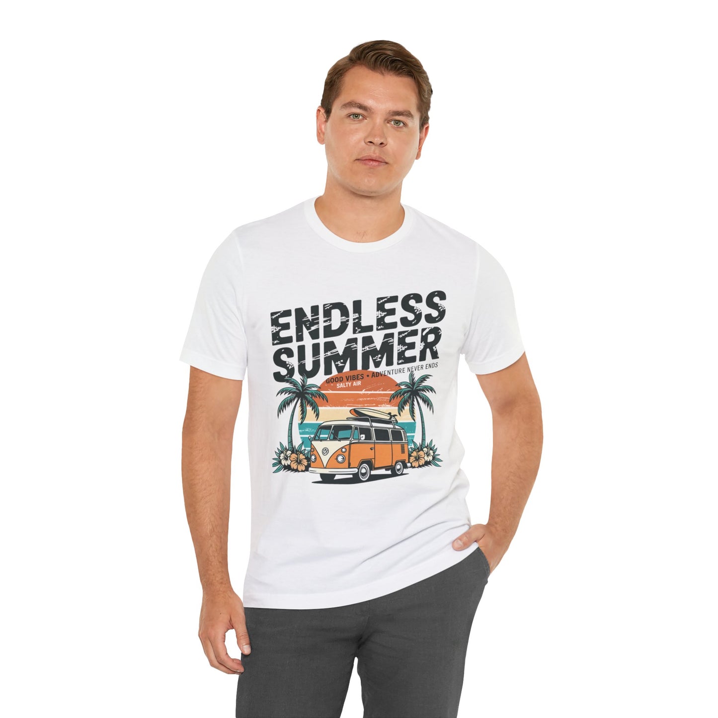 Endless Summer VW Camper Tee-Retro Surf Van Unisex T-Shirt by Printify