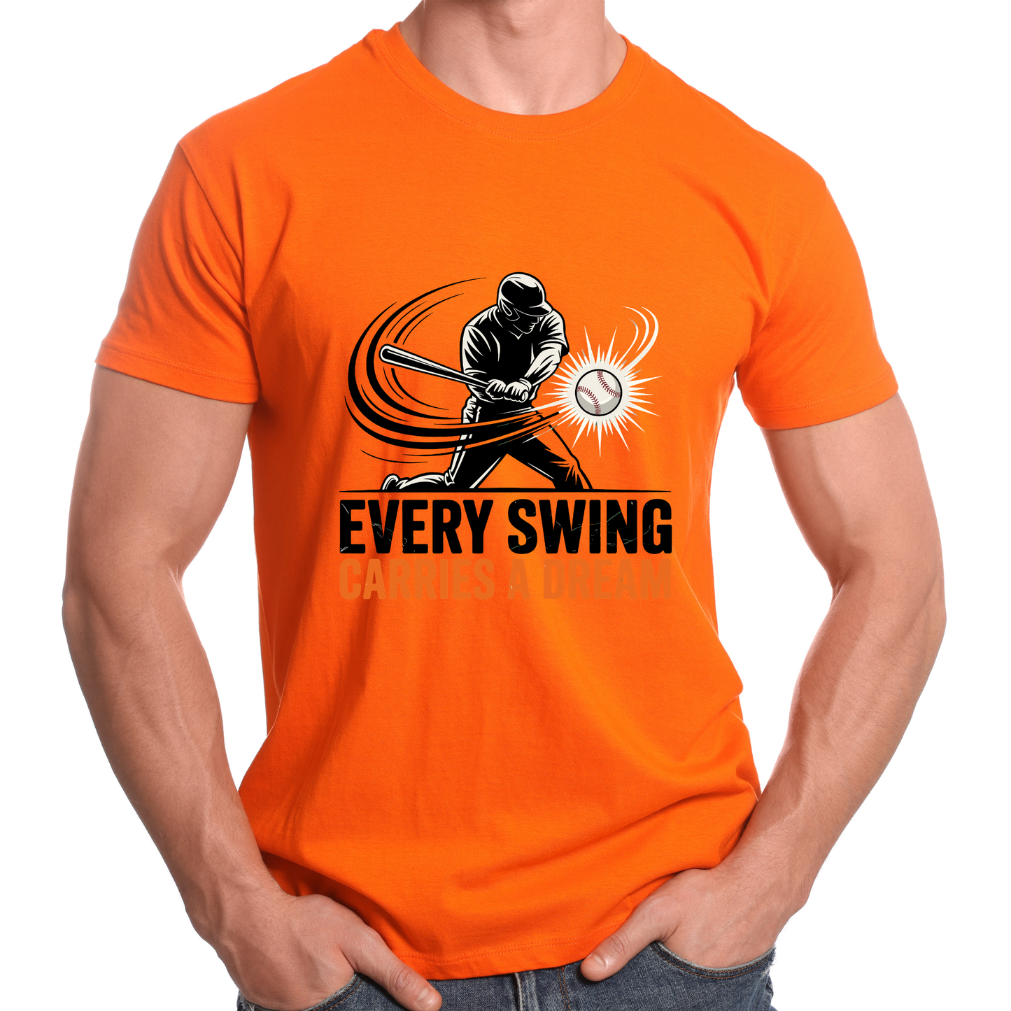 Every Swing Carries A Dream Baseball T-Shirt | Motivational Sports Tee | Baseball Player Gift