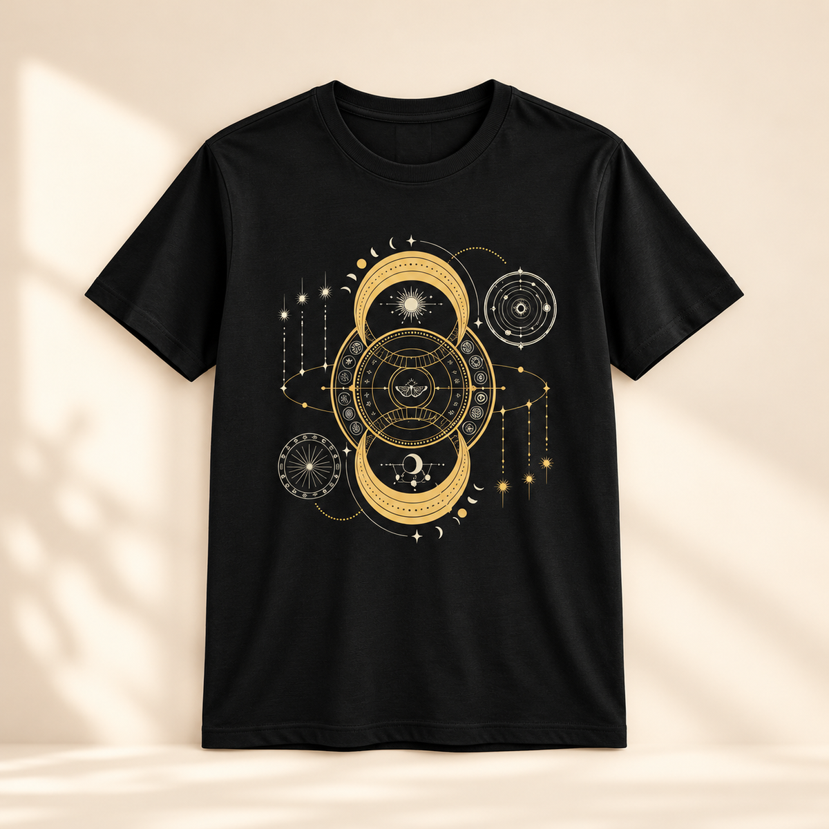 Celestial Moth Zodiac Tee | Astrology Unisex T-Shirt
