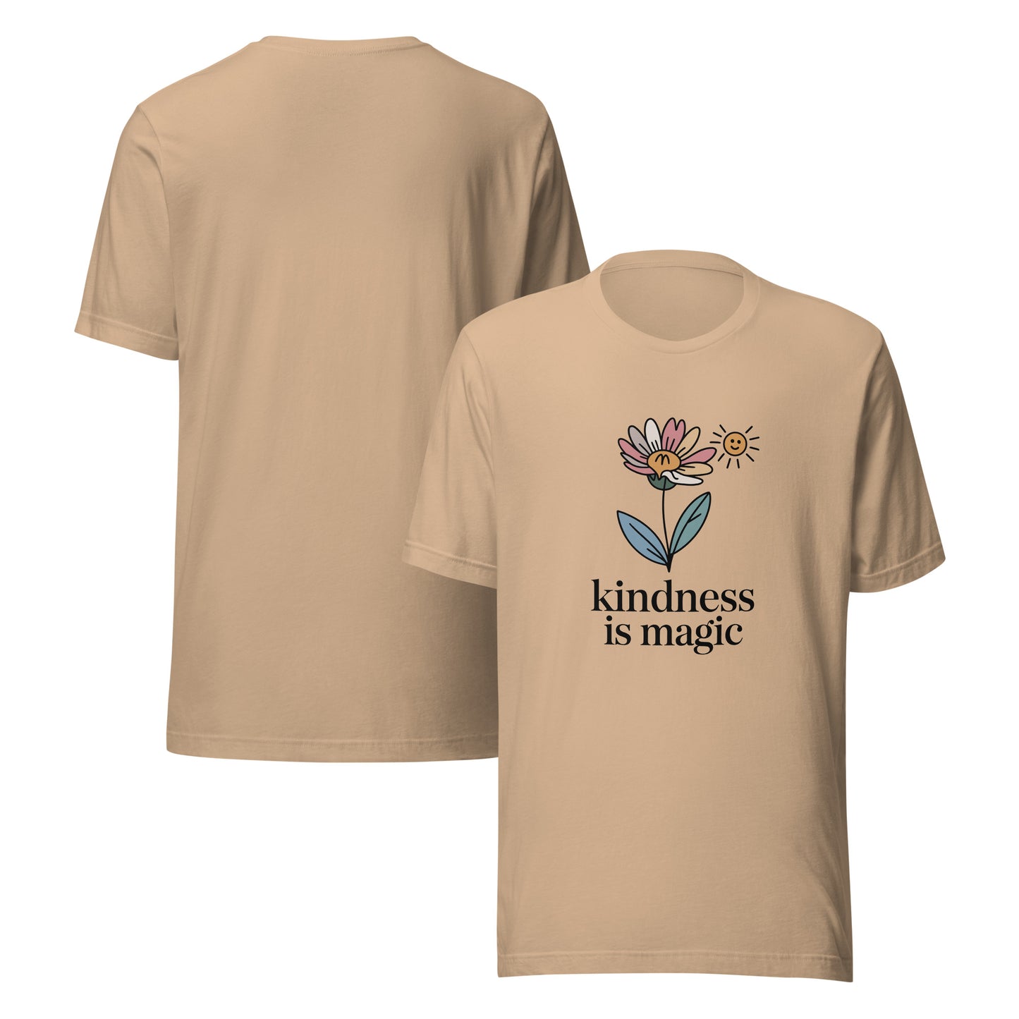 Unisex cotton t-shirt reading Kindness is Magic, whimsical inspirational Unisex cotton t-shirt reading Kindness is Magic, whimsical inspirational graphic tee 