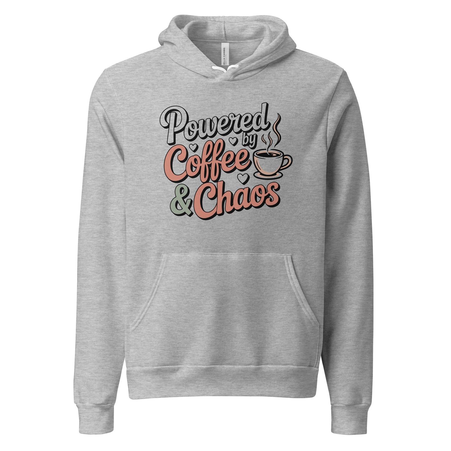 Powered By Coffee And Chaos Funny Coffee Life's Hoodie | Ortrends