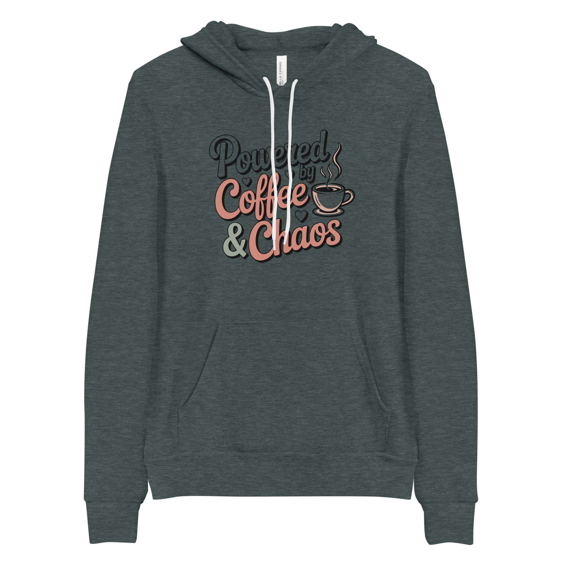 Powered By Coffee And Chaos Funny Coffee Life's Hoodie | Ortrends