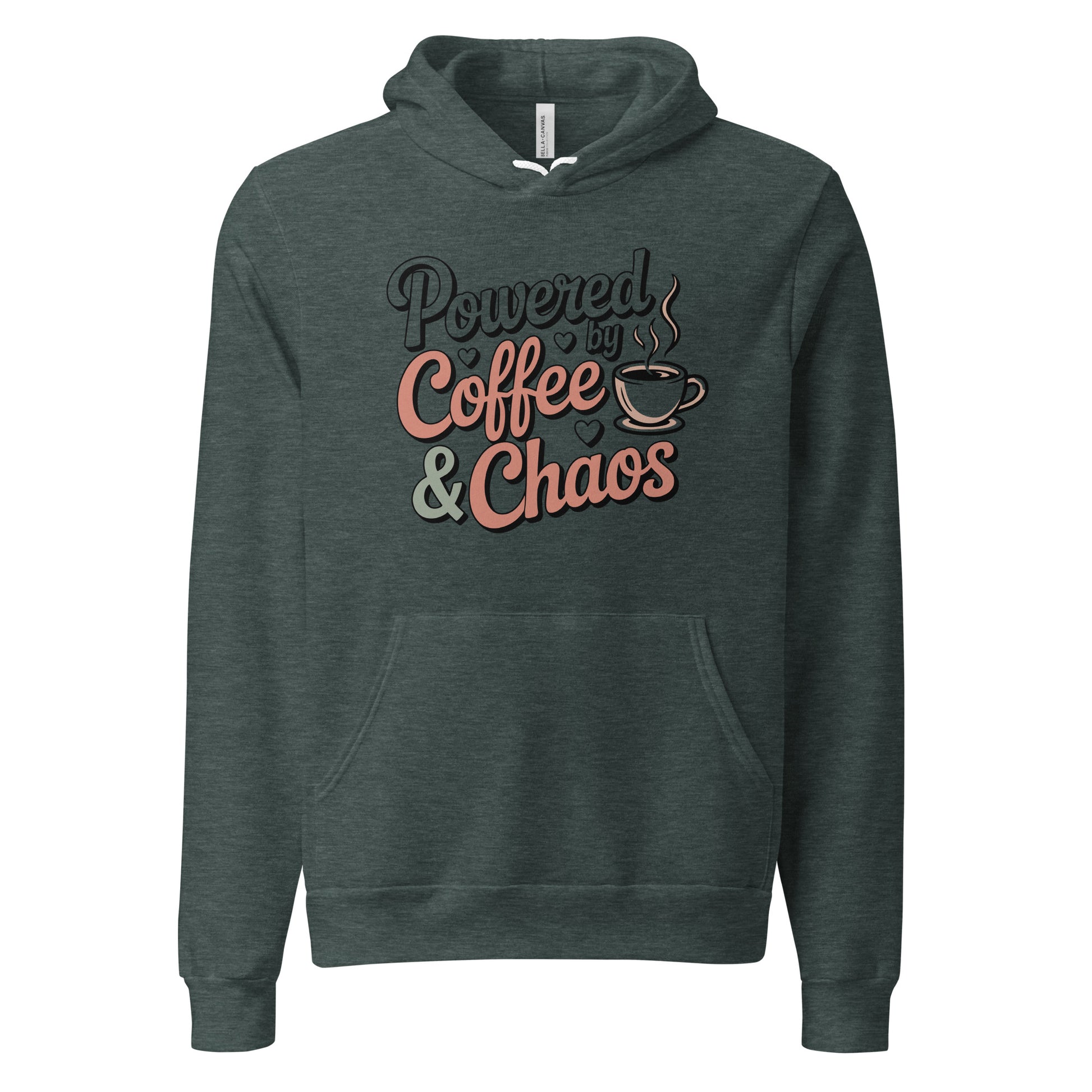 Powered By Coffee And Chaos Funny Coffee Life's Hoodie | Ortrends