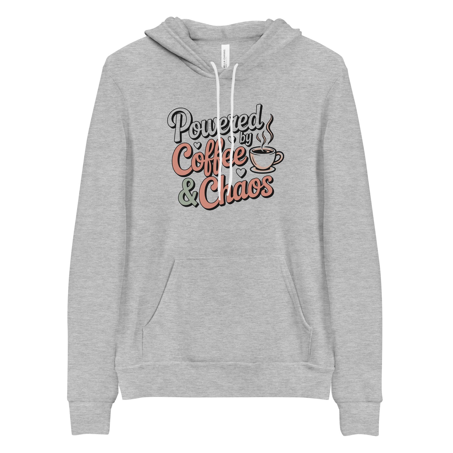 Powered By Coffee And Chaos Funny Coffee Life's Hoodie | Ortrends