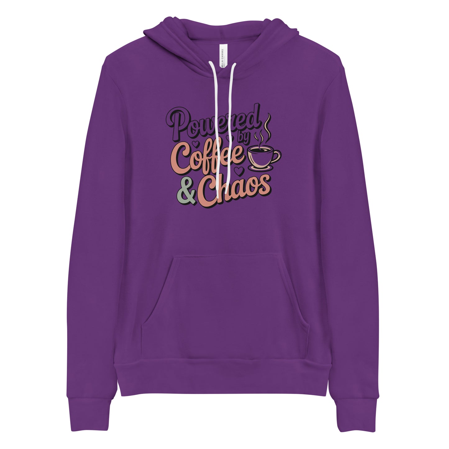 Powered By Coffee And Chaos Funny Coffee Life's Hoodie | Ortrends
