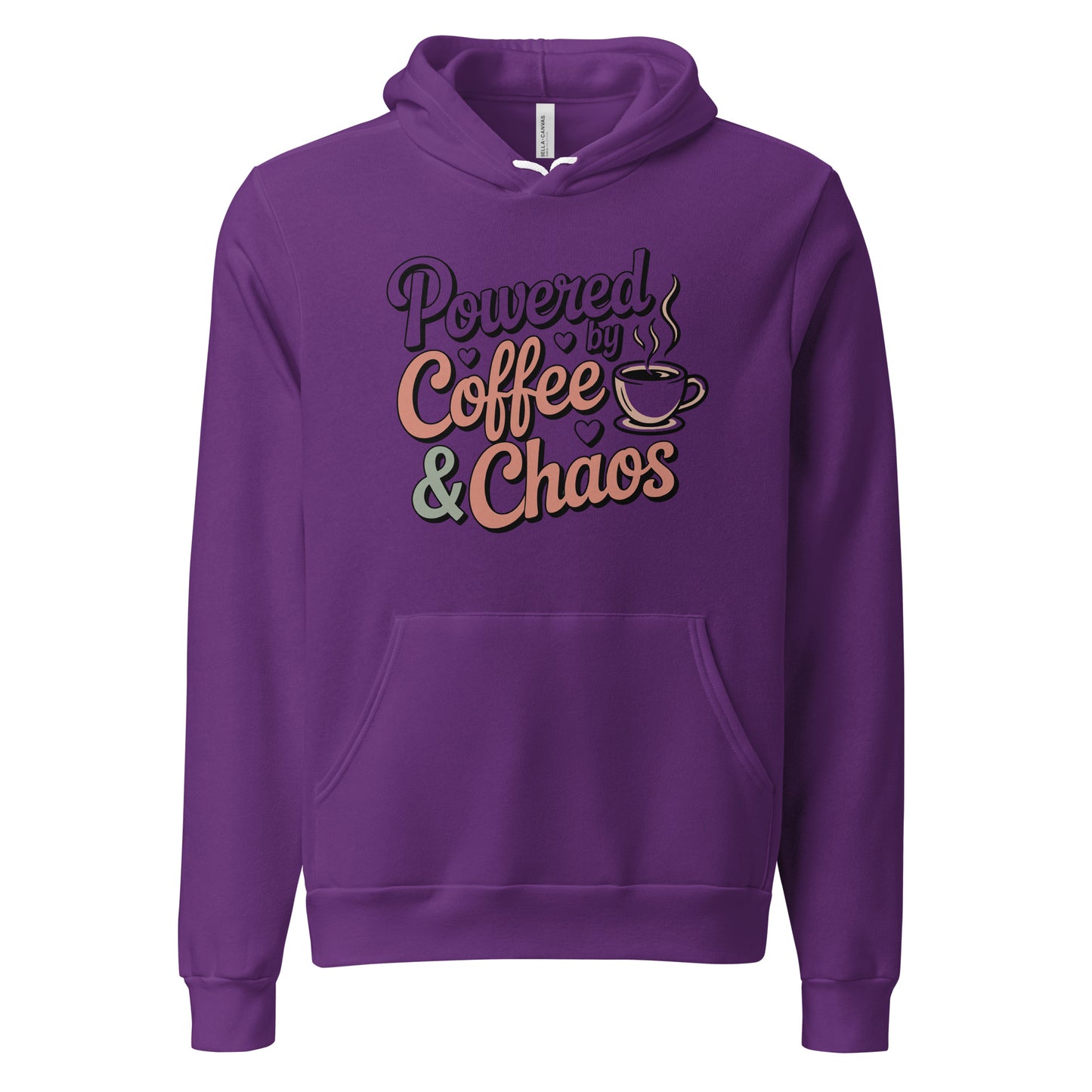 Powered By Coffee And Chaos Funny Coffee Life's Hoodie | Ortrends