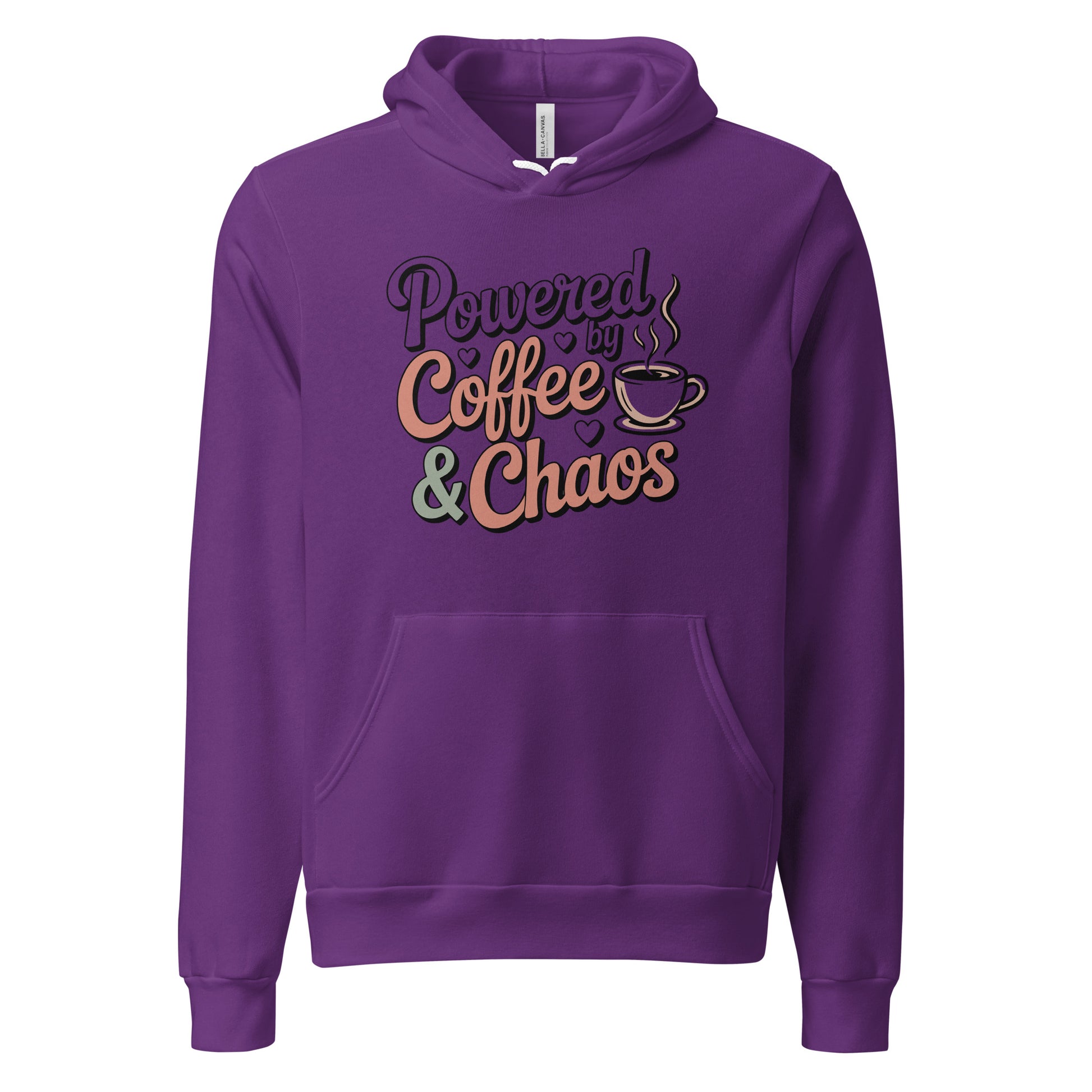 Powered By Coffee And Chaos Funny Coffee Life's Hoodie | Ortrends