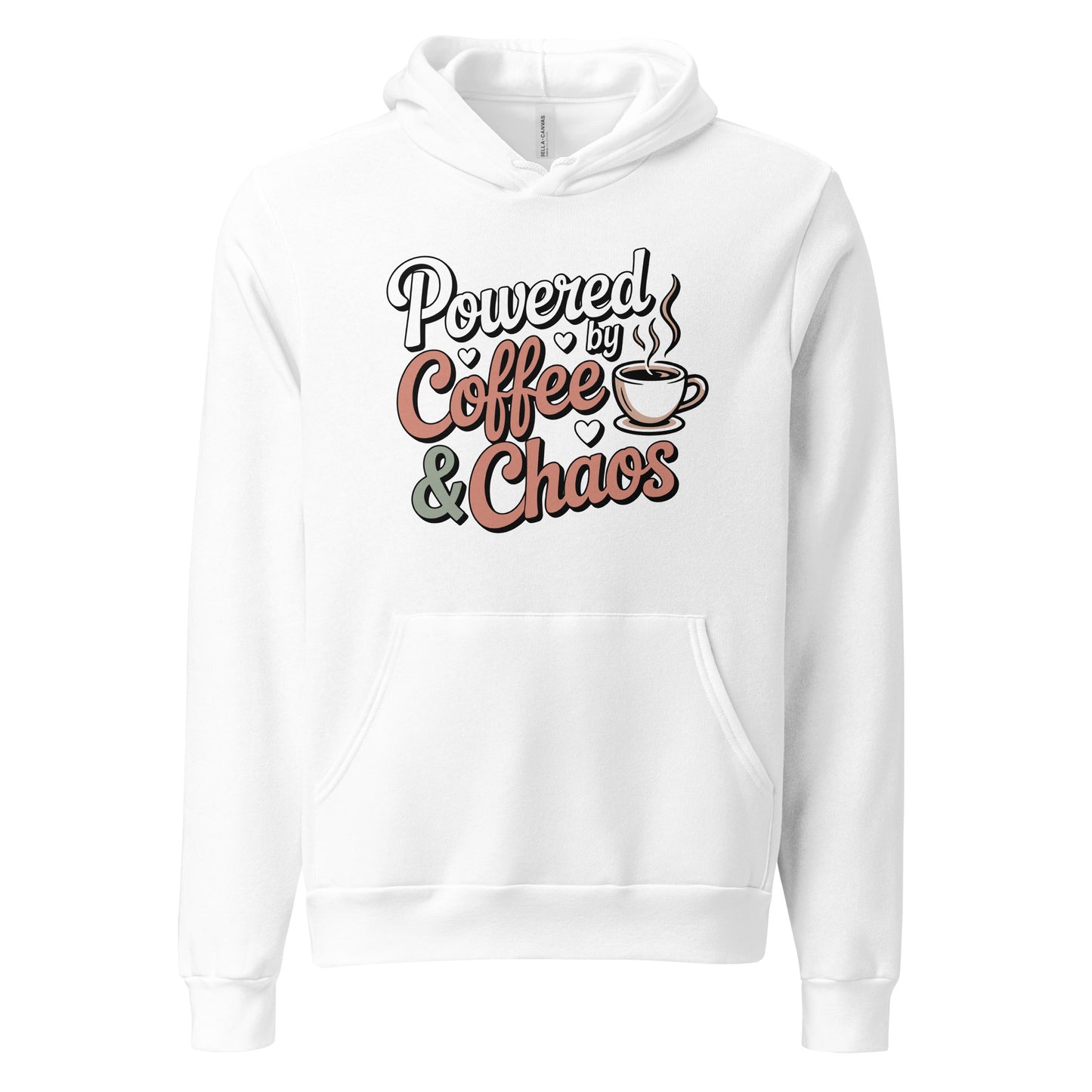 Powered By Coffee And Chaos Funny Coffee Life's Hoodie | Ortrends