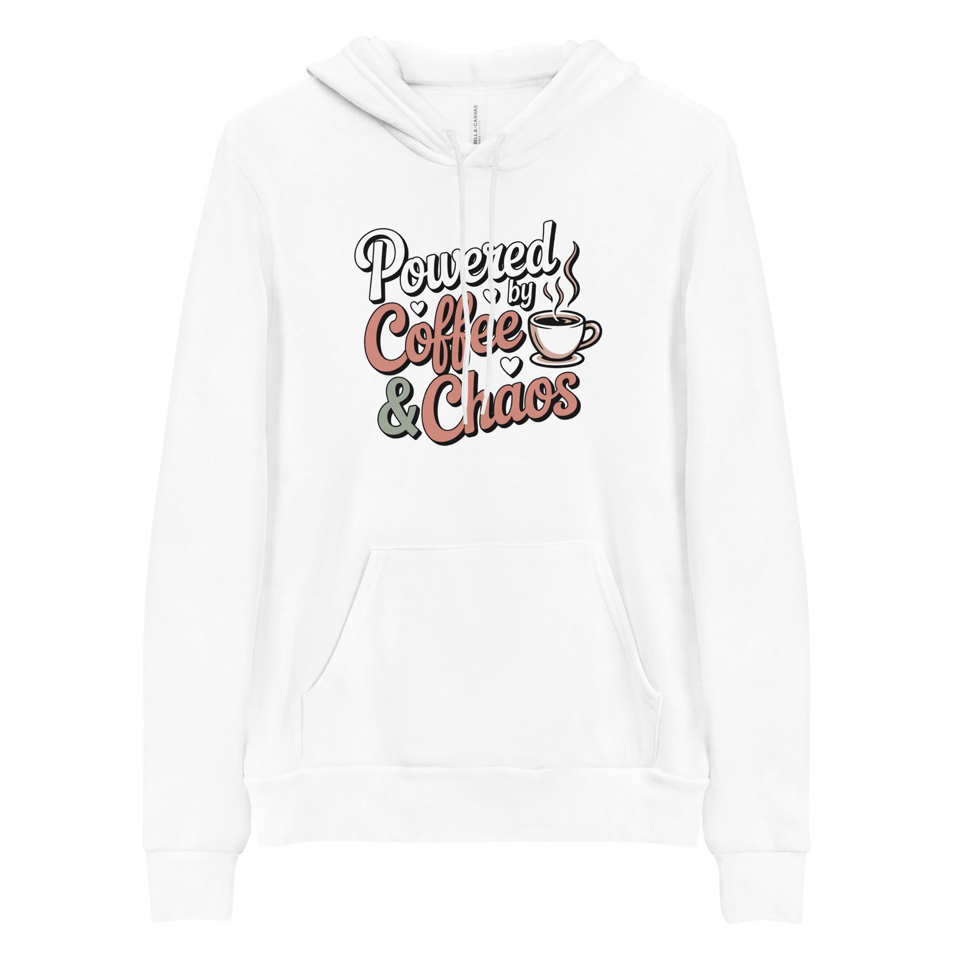 Powered By Coffee And Chaos Funny Coffee Life's Hoodie | Ortrends