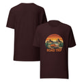Unisex graphic cotton tee with Road Trip design, adventure shirt for travelers and road warriors