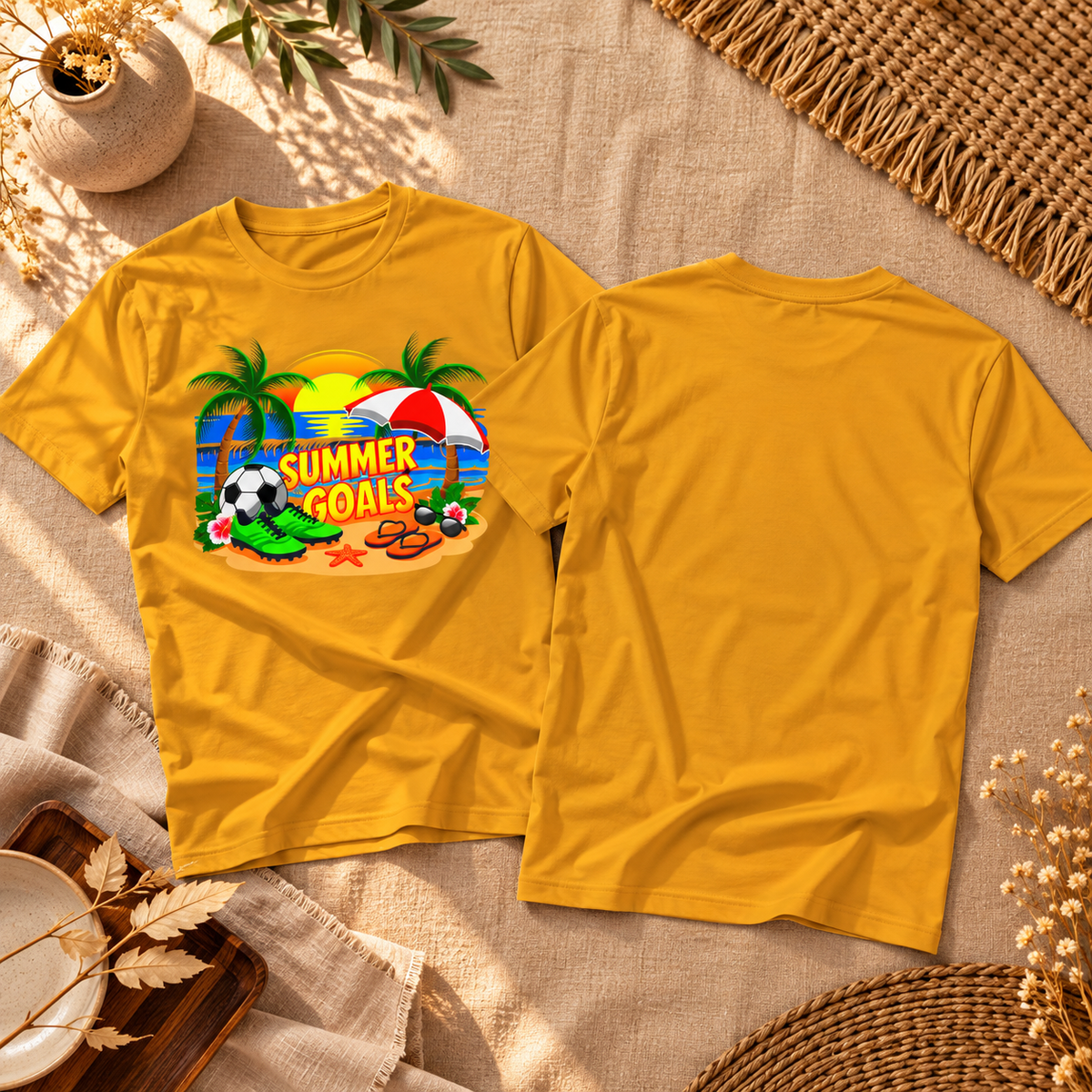 T-shirt de football tropical Summer Goals | Ortrends