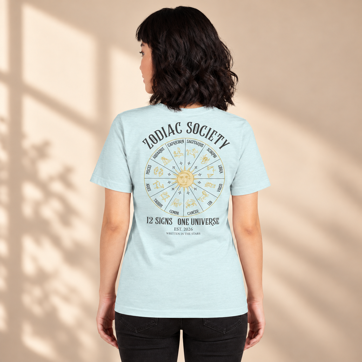 T-shirt Zodiac Society | Haut astrologie 12 signes du zodiaque