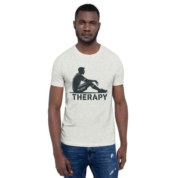 Soccer Therapy Adult T-Shirt | Funny Soccer Player Graphic Tee by Ortrends