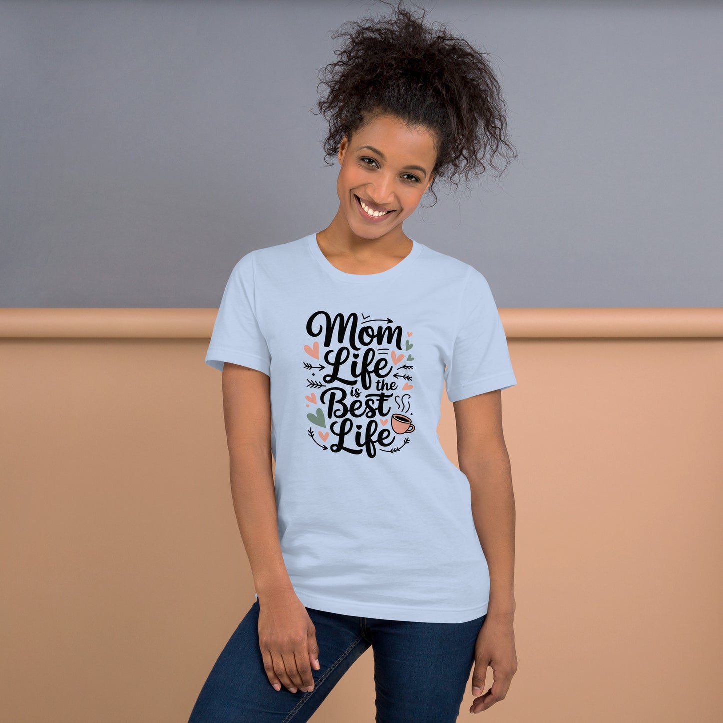 Mom Life Is the Best Life Unisex T-Shirt | Bella Canvas DTG Mom Graphic Tee by Ortrends