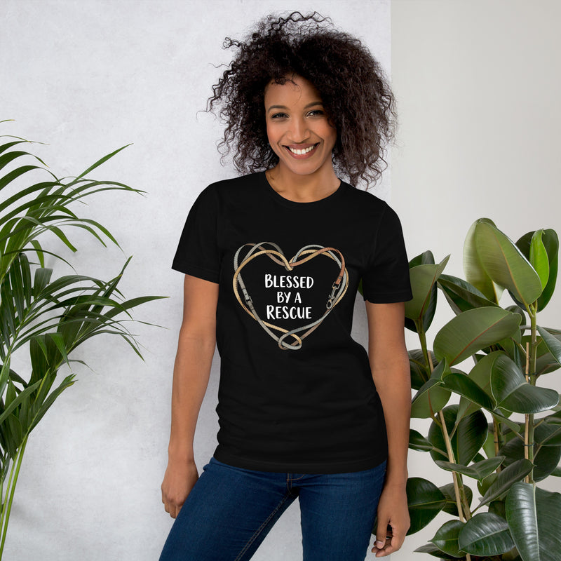 Blessed By a Rescue Pet Lover Graphic Tee