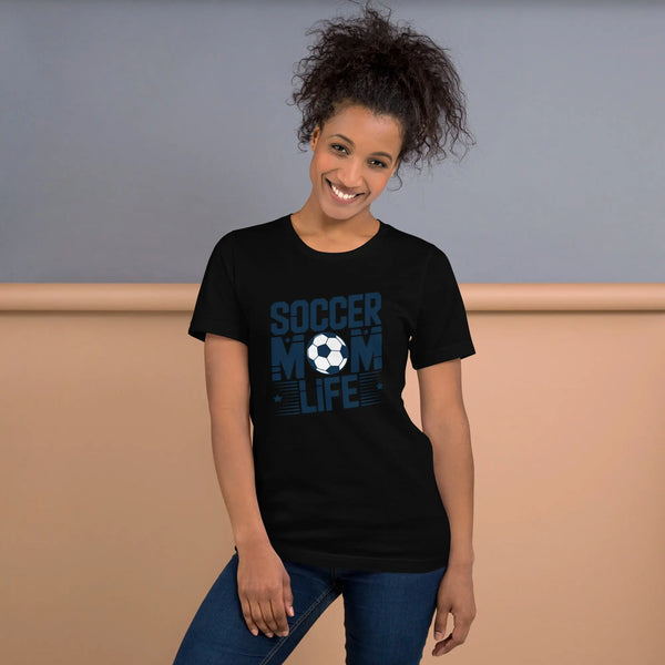 Soccer Mom Life Unisex T-Shirt | Bella Canvas DTG Soccer Tee by Ortrends