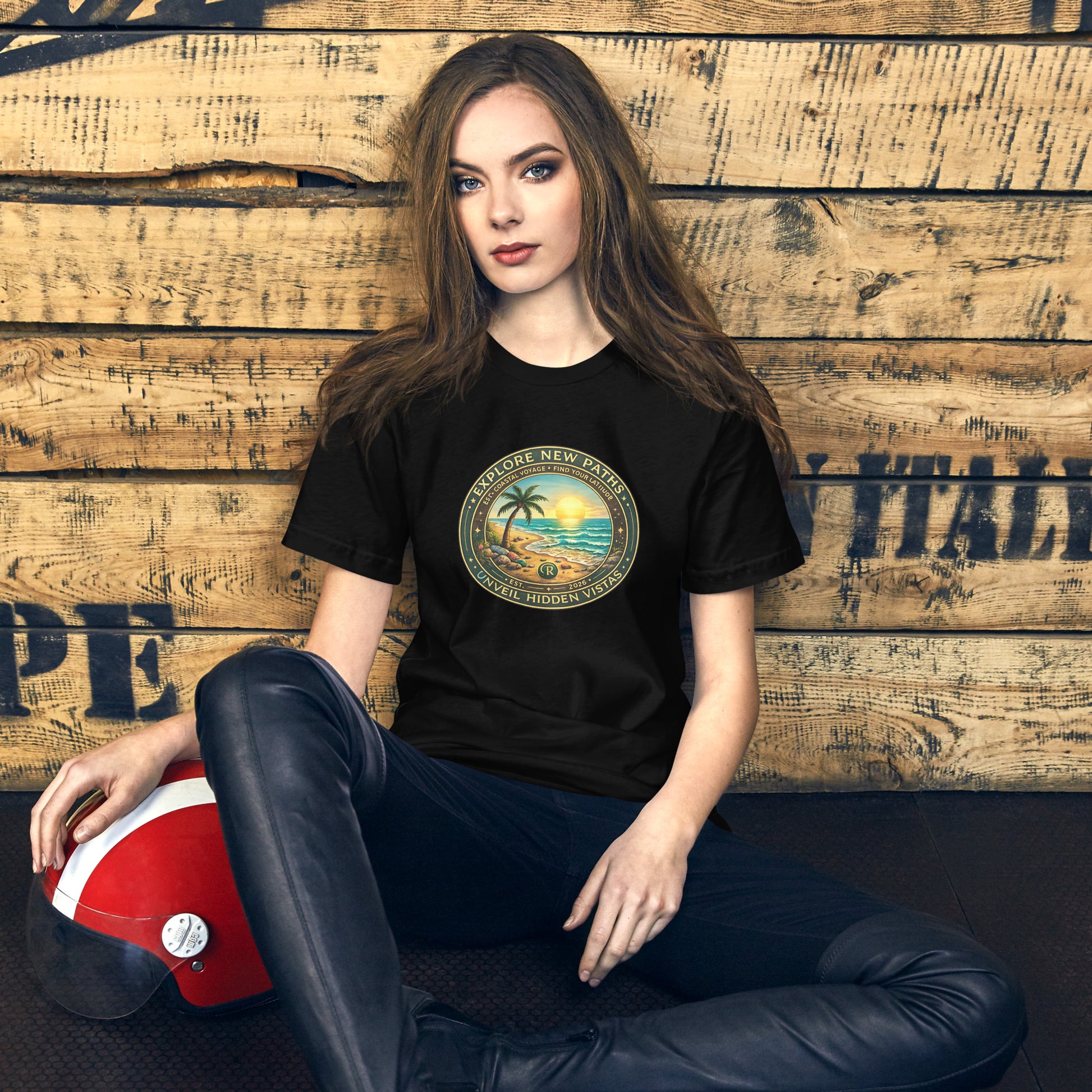 Explore New Paths Unisex T-Shirt | Bella Canvas DTG Coastal Adventure Tee by Ortrends