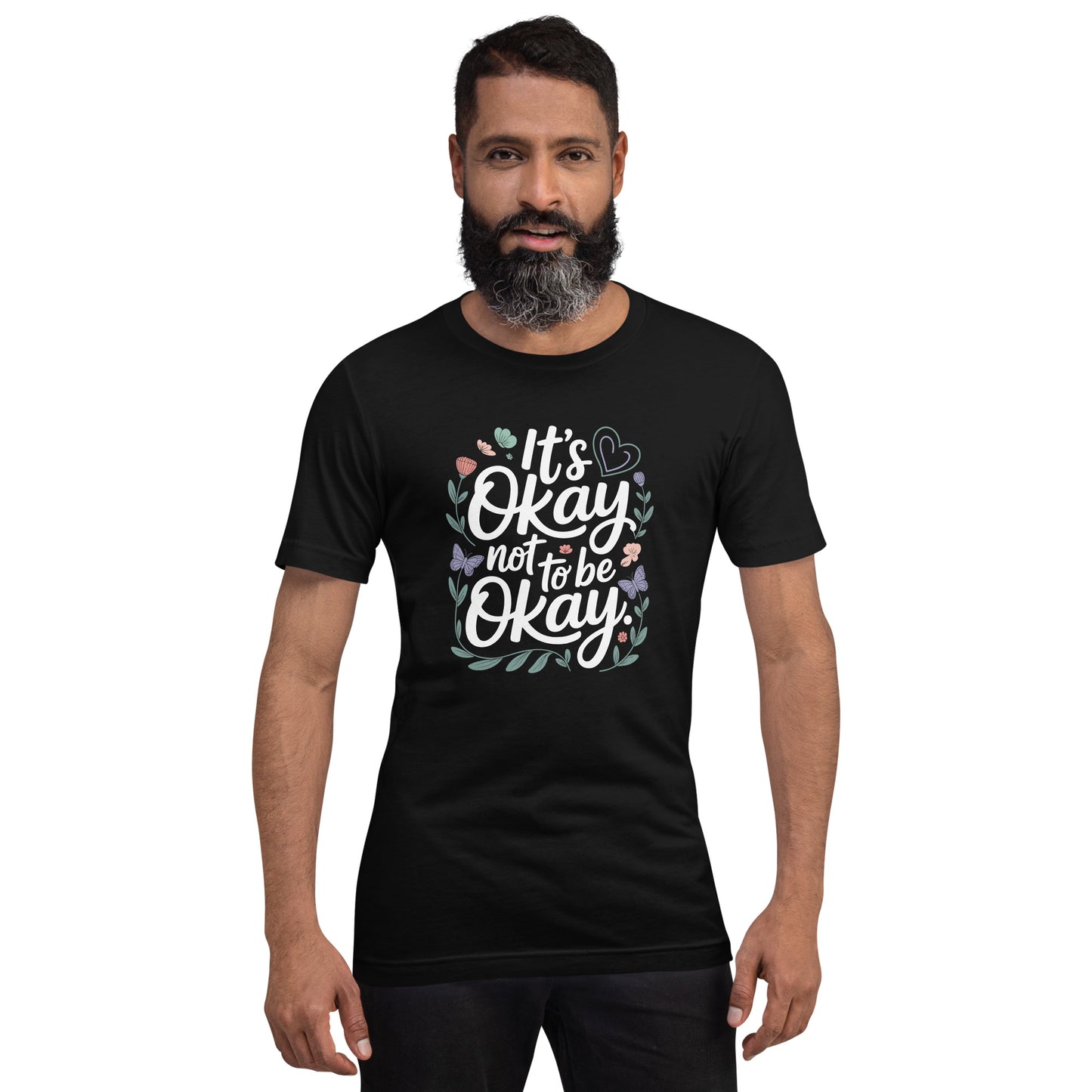 It's Okay Not to Be Okay Unisex T-Shirt | Bella Canvas DTG Mental Health Tee by Ortrends
