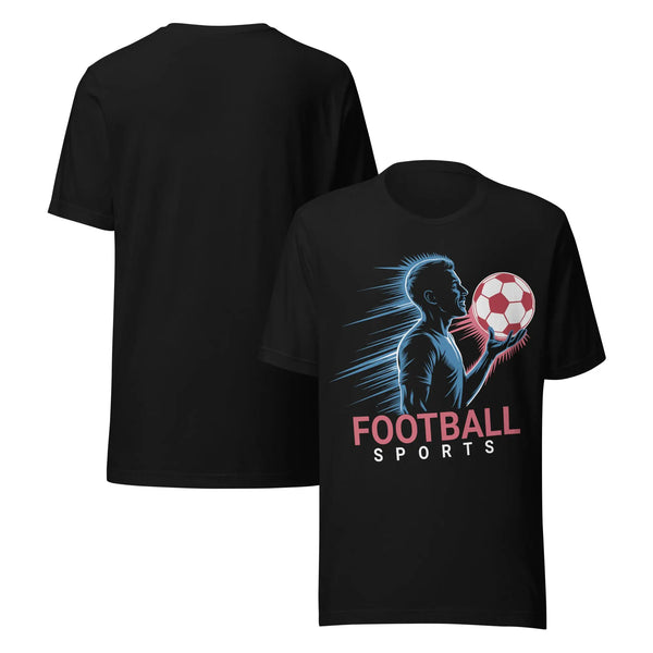 Football Spirit Unisex T-Shirt | Bella Canvas DTG Soccer Graphic Tee by Ortrends