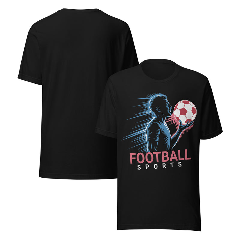 Football Spirit Unisex T-Shirt | Bella Canvas DTG Soccer Graphic Tee
