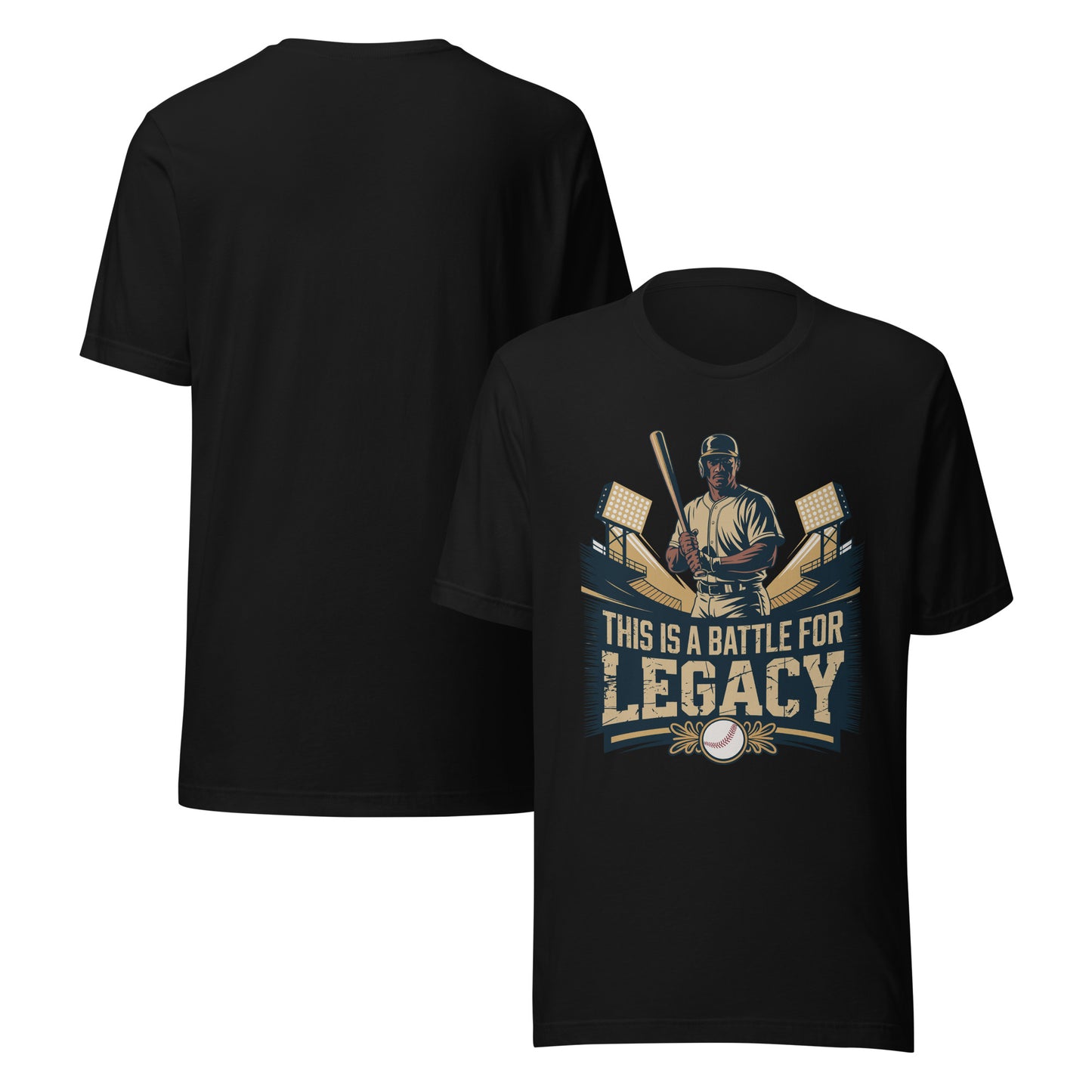 Battle For Legacy Unisex T-Shirt | Bella Canvas DTG Baseball Tee by Ortrends