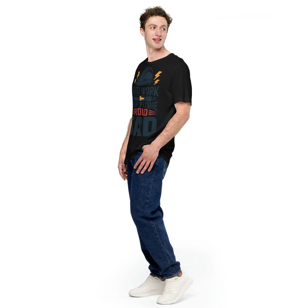 Hard Work Proud Dad Unisex T-Shirt | Bella Canvas DTG Worker Tee by Ortrends