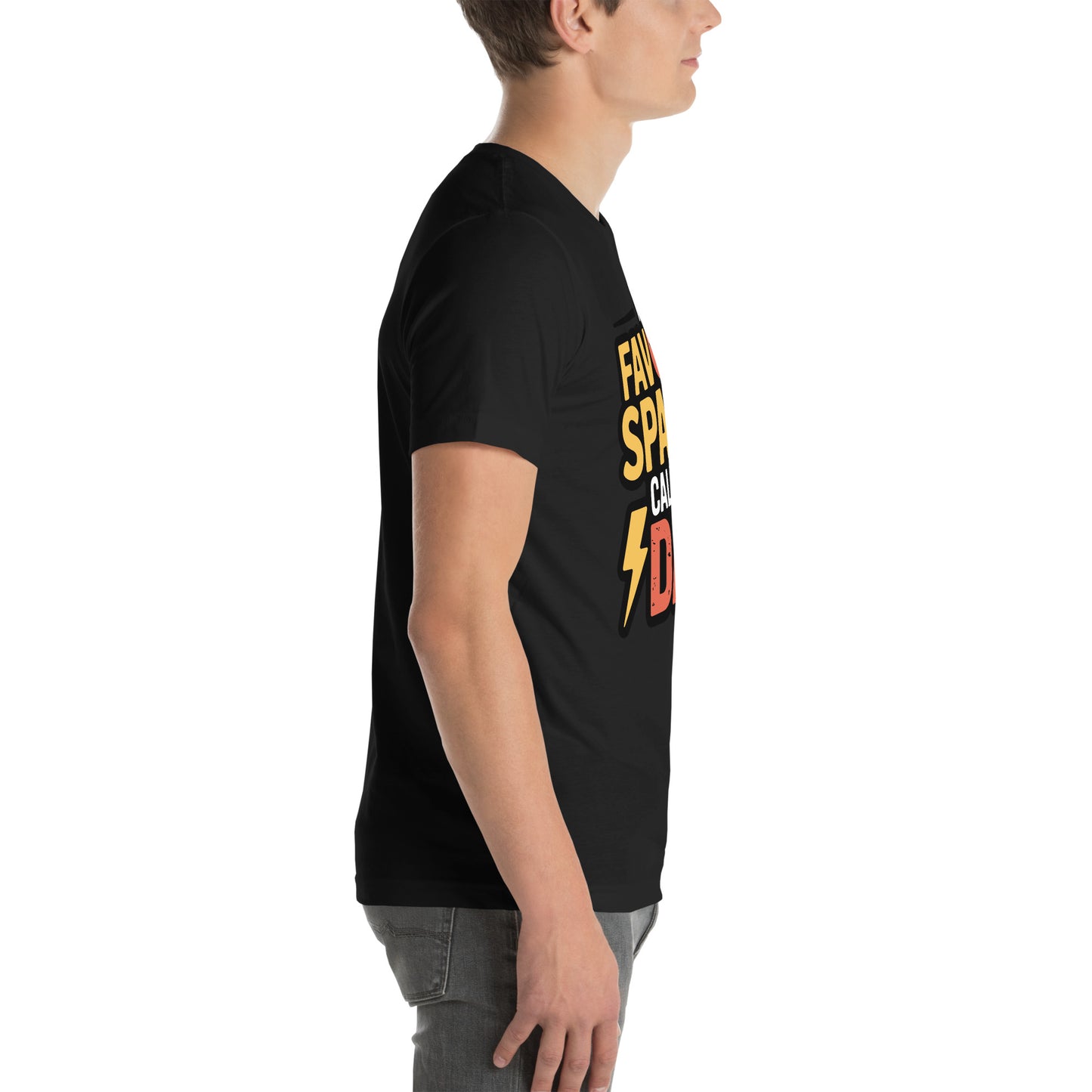 Favorite Sparky Dad Unisex T-Shirt | Bella Canvas DTG Electrician Tee by Ortrends
