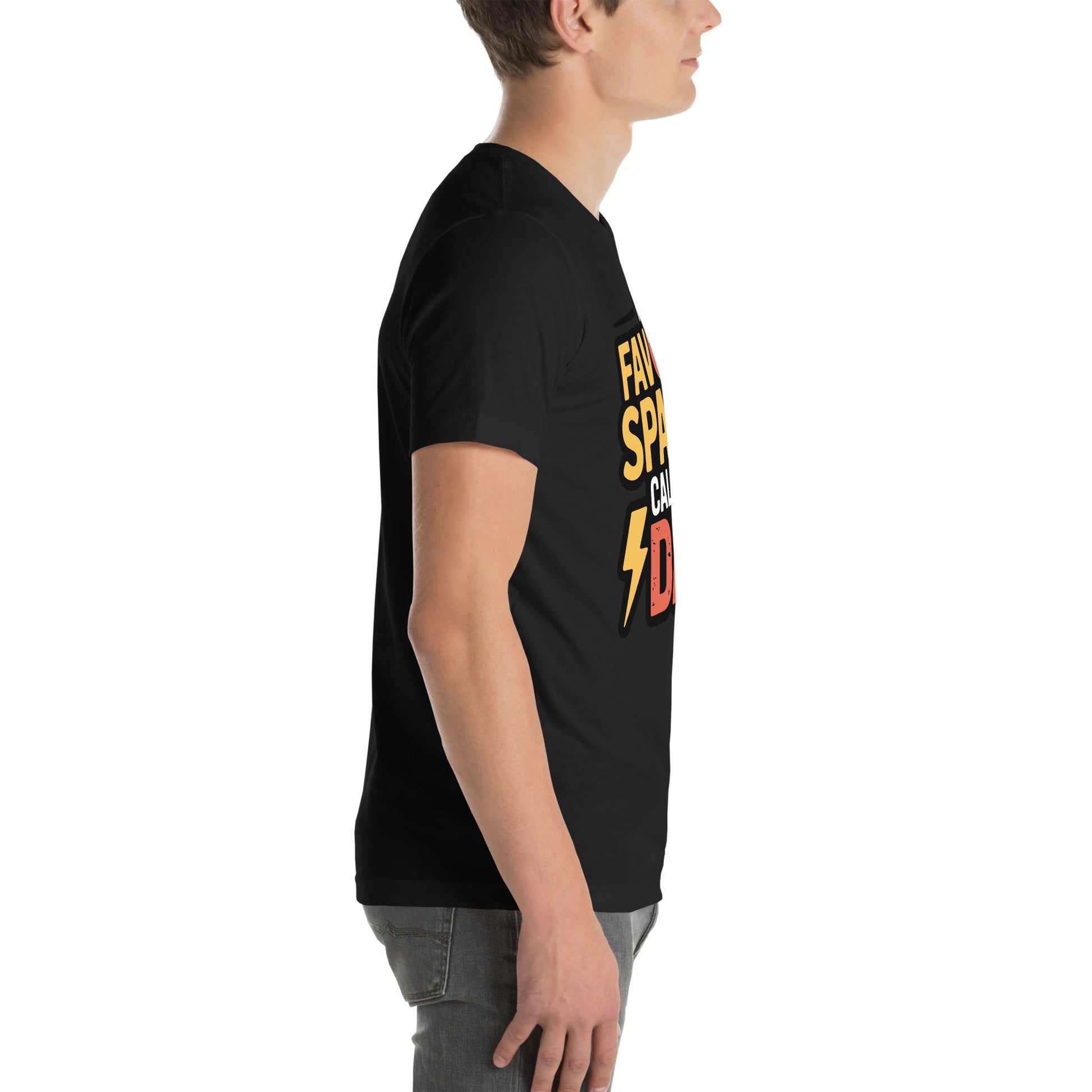 Favorite Sparky Dad Unisex T-Shirt | Bella Canvas DTG Electrician Tee by Ortrends