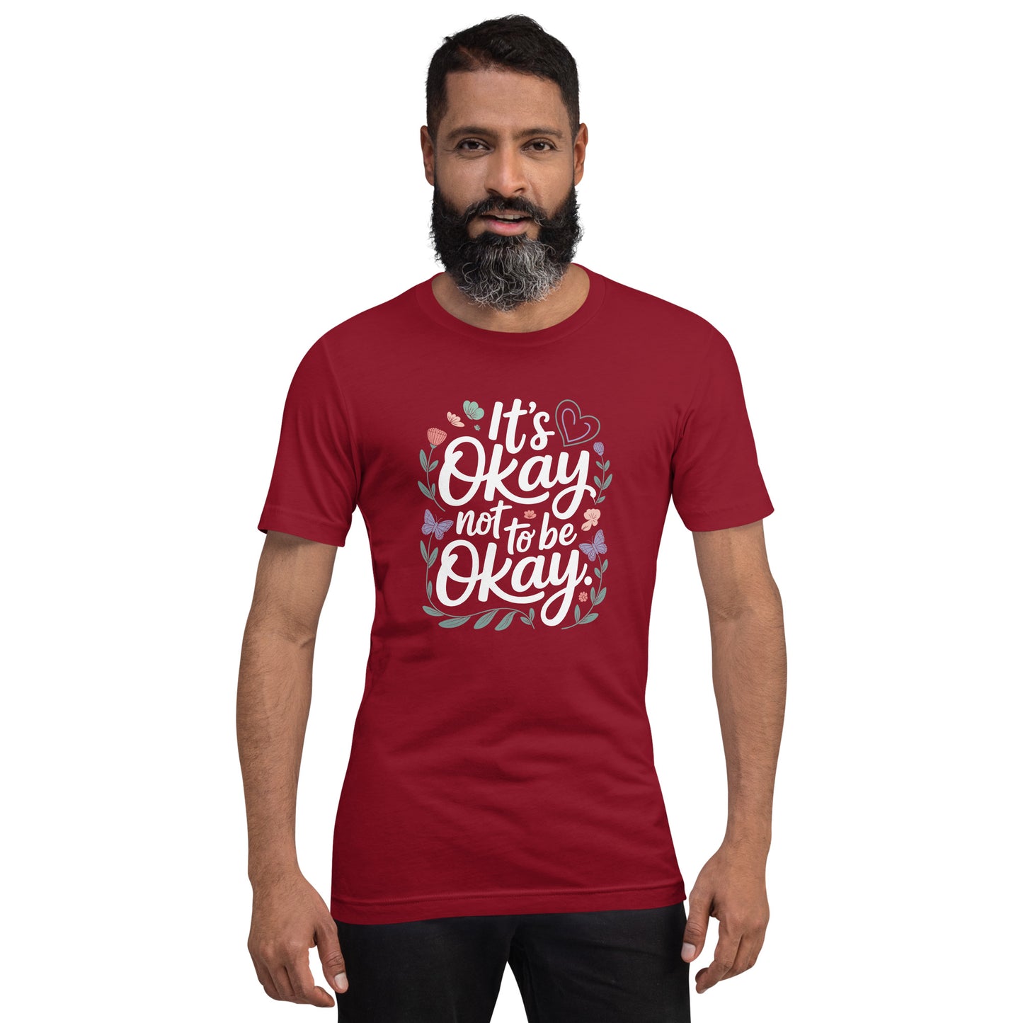 It's Okay Not to Be Okay Unisex T-Shirt | Bella Canvas DTG Mental Health Tee by Ortrends