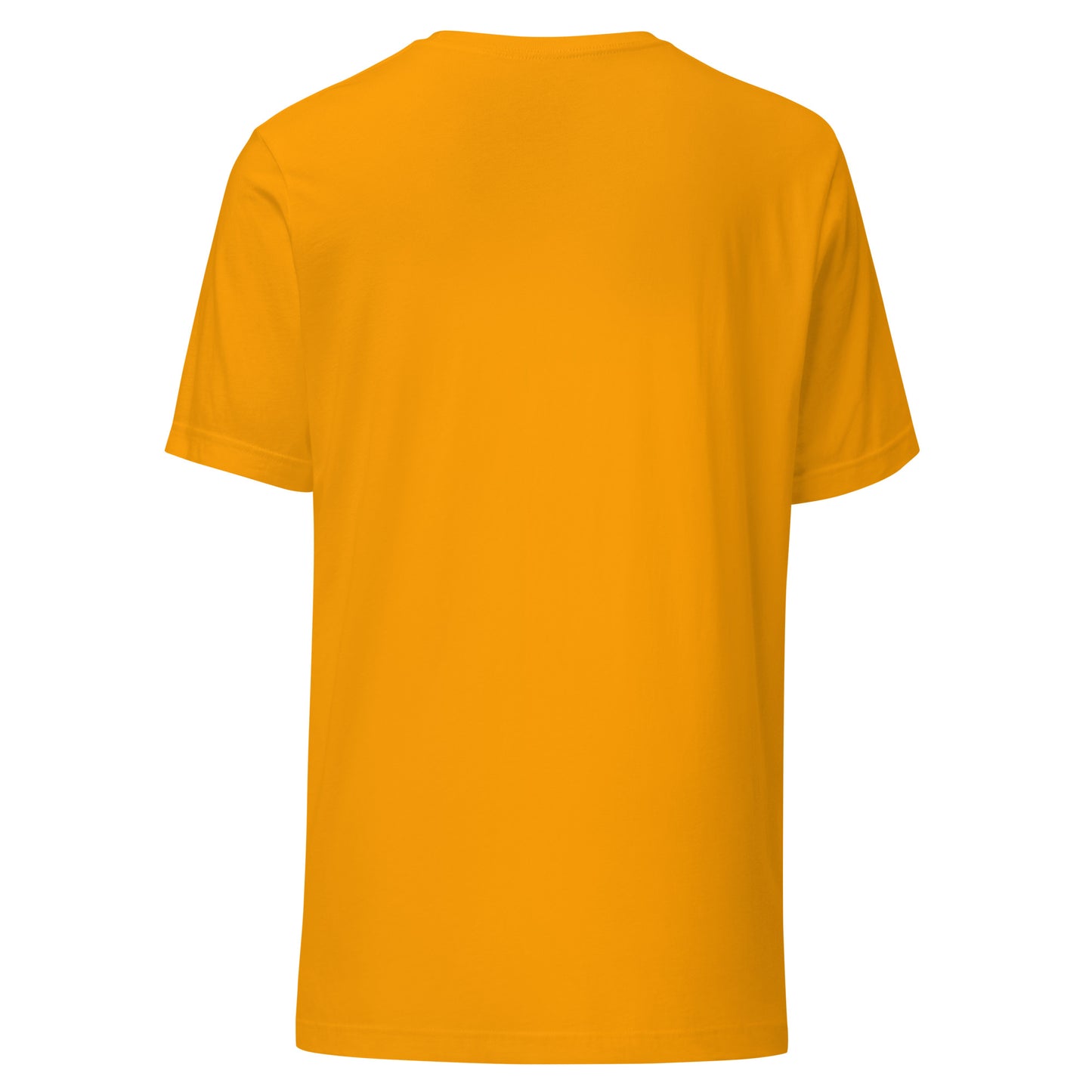 Reading Cat - Pet Lover gold-back Cotton Tee, Bella+Canvas