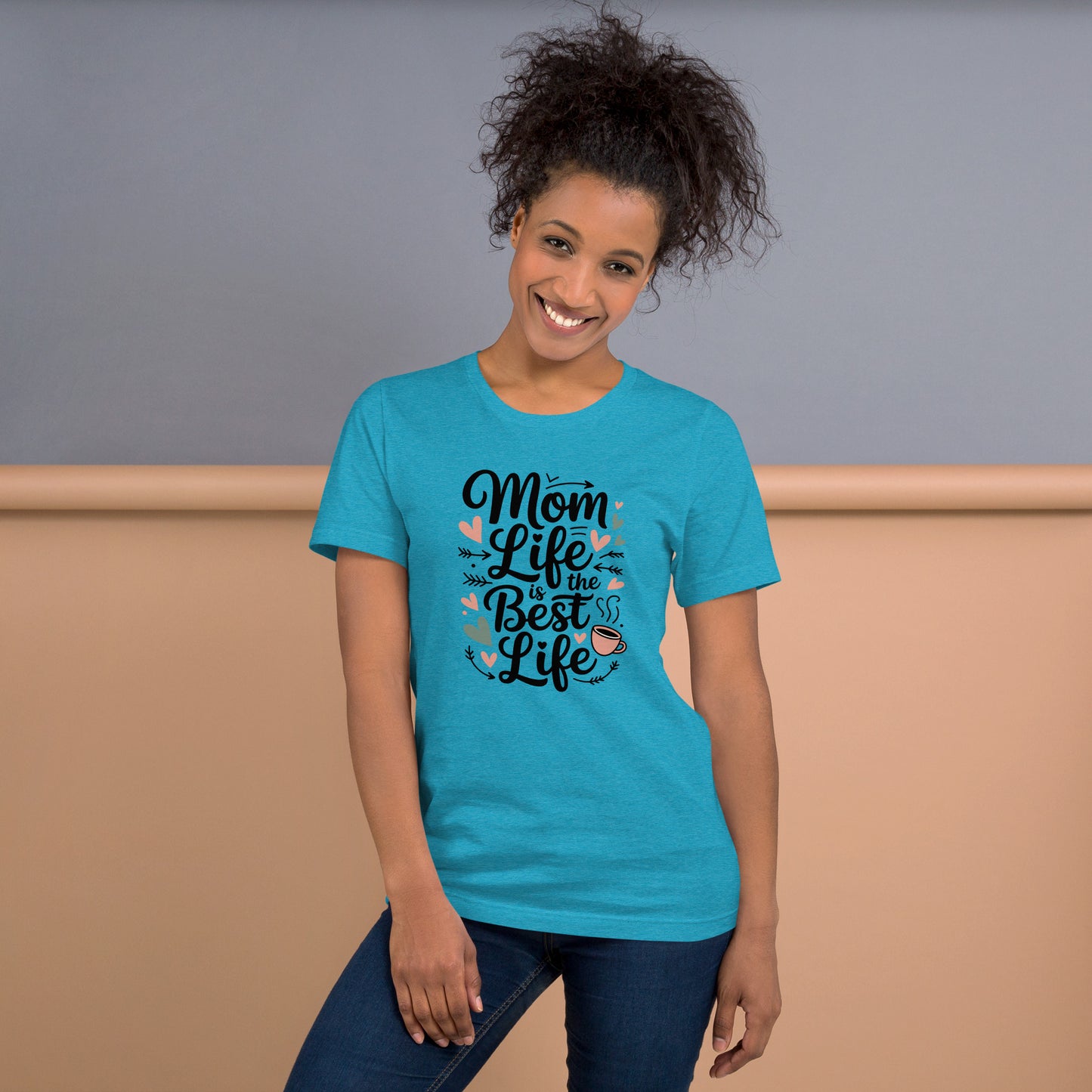 Mom Life Is the Best Life Unisex T-Shirt | Bella Canvas DTG Mom Graphic Tee by Ortrends