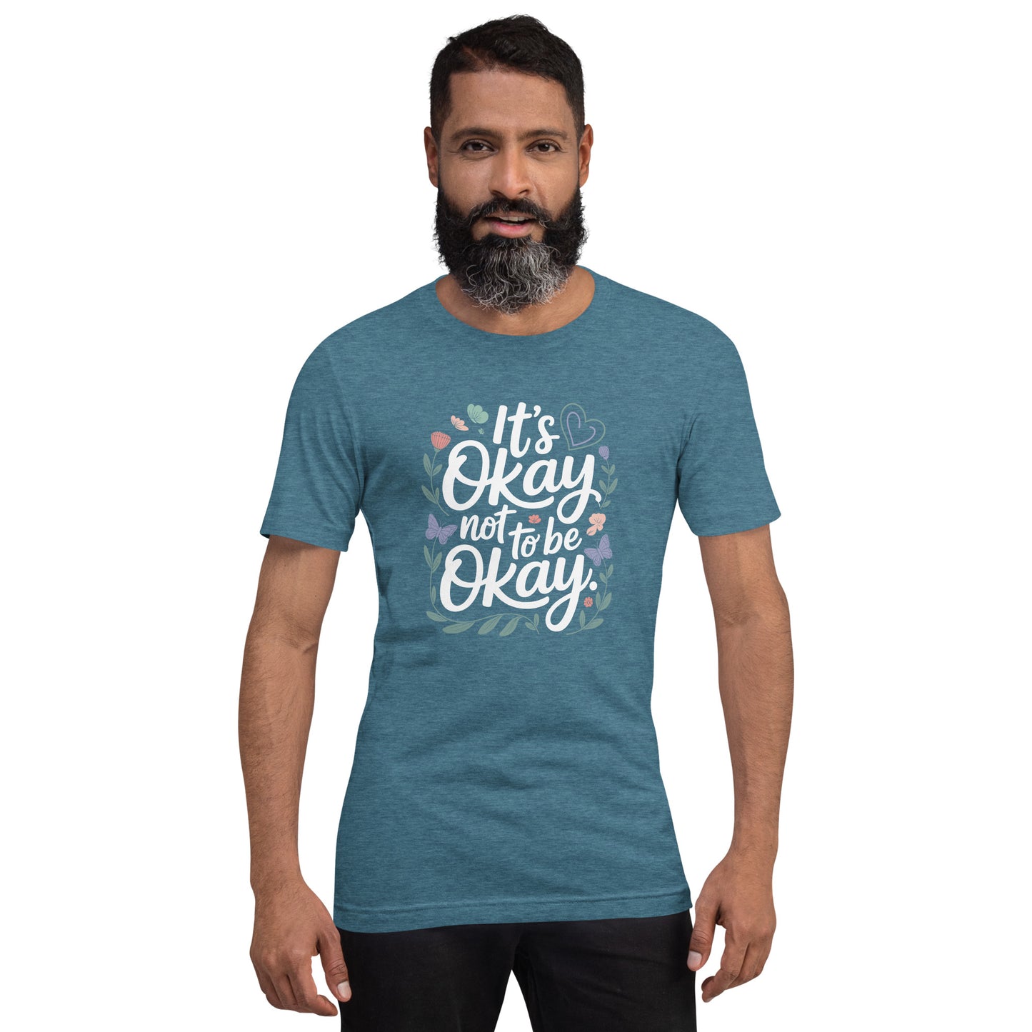 It's Okay Not to Be Okay Unisex T-Shirt | Bella Canvas DTG Mental Health Tee by Ortrends