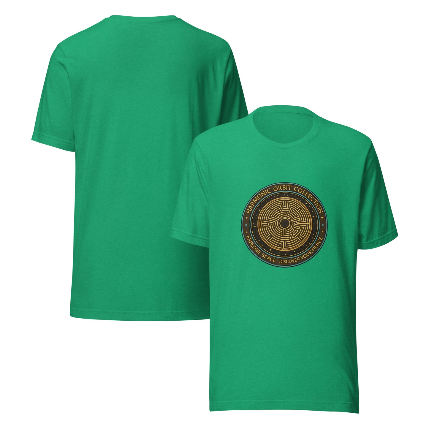 Harmonic Orbit Collection Unisex T-Shirt | Bella Canvas DTG Space Graphic Tee by Ortrends