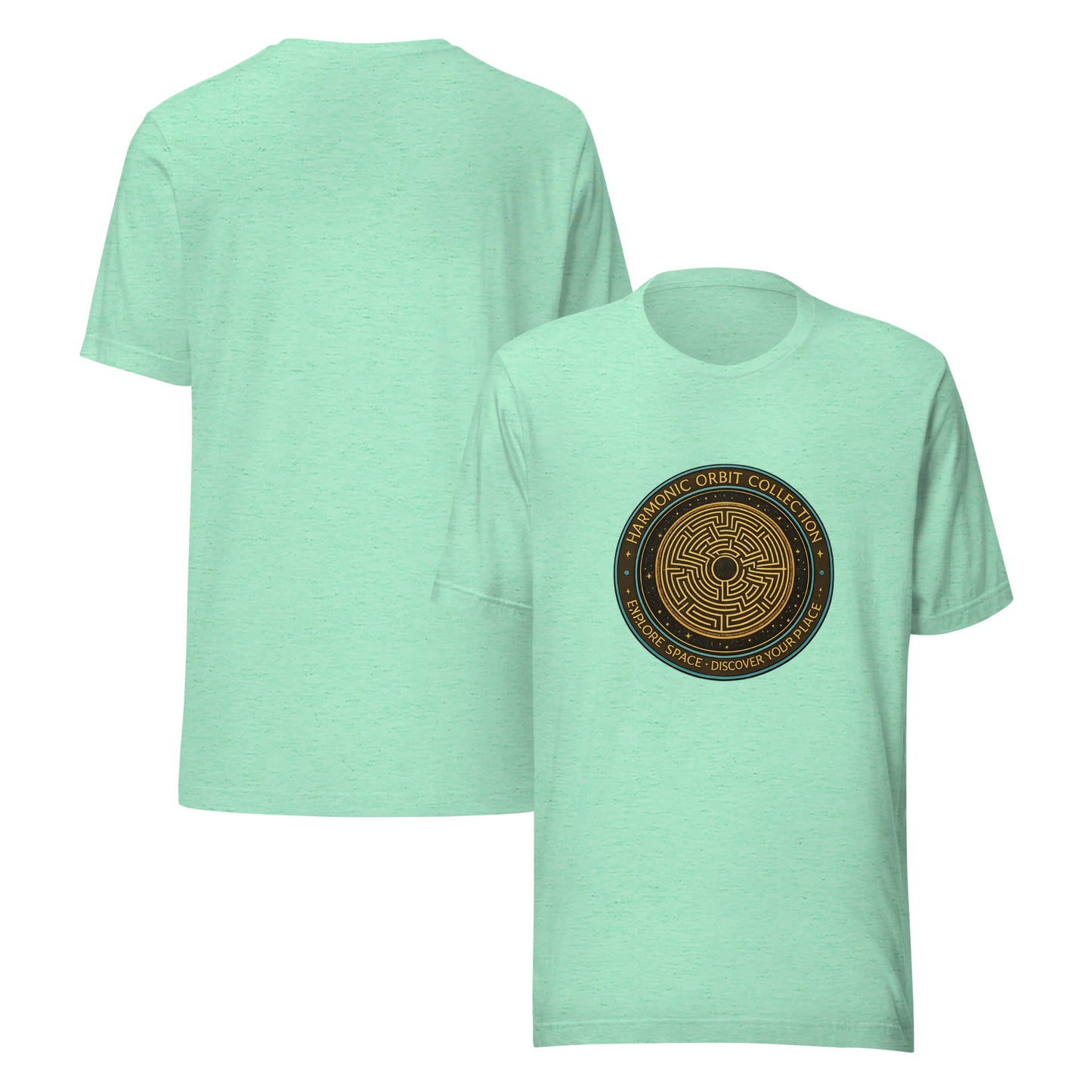 Harmonic Orbit Collection Unisex T-Shirt | Bella Canvas DTG Space Graphic Tee by Ortrends