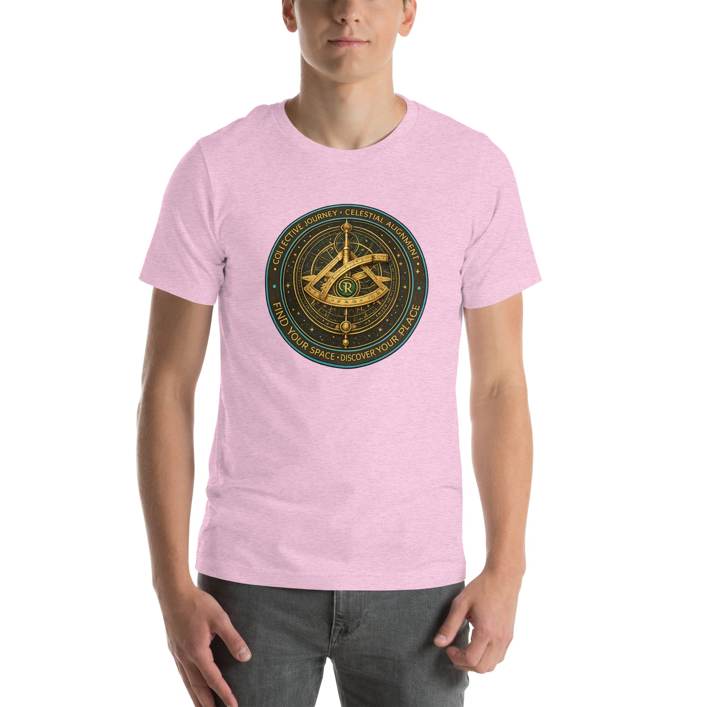 Find Your Space Unisex T-Shirt | Bella Canvas DTG Celestial Compass Tee by Ortrends
