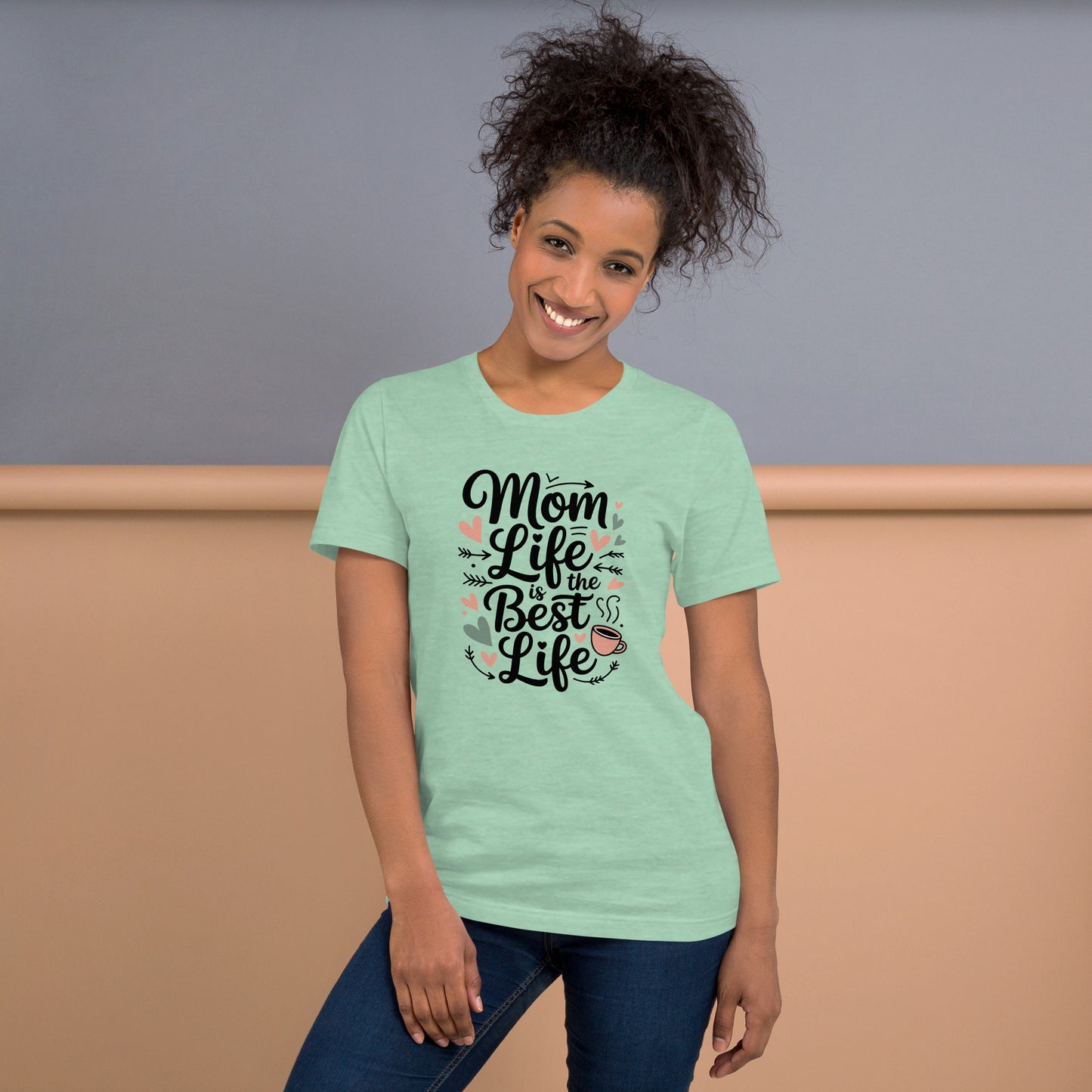 Mom Life Is the Best Life Unisex T-Shirt | Bella Canvas DTG Mom Graphic Tee by Ortrends