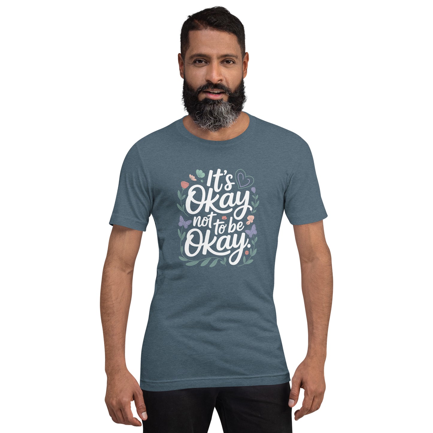 It's Okay Not to Be Okay Unisex T-Shirt | Bella Canvas DTG Mental Health Tee by Ortrends