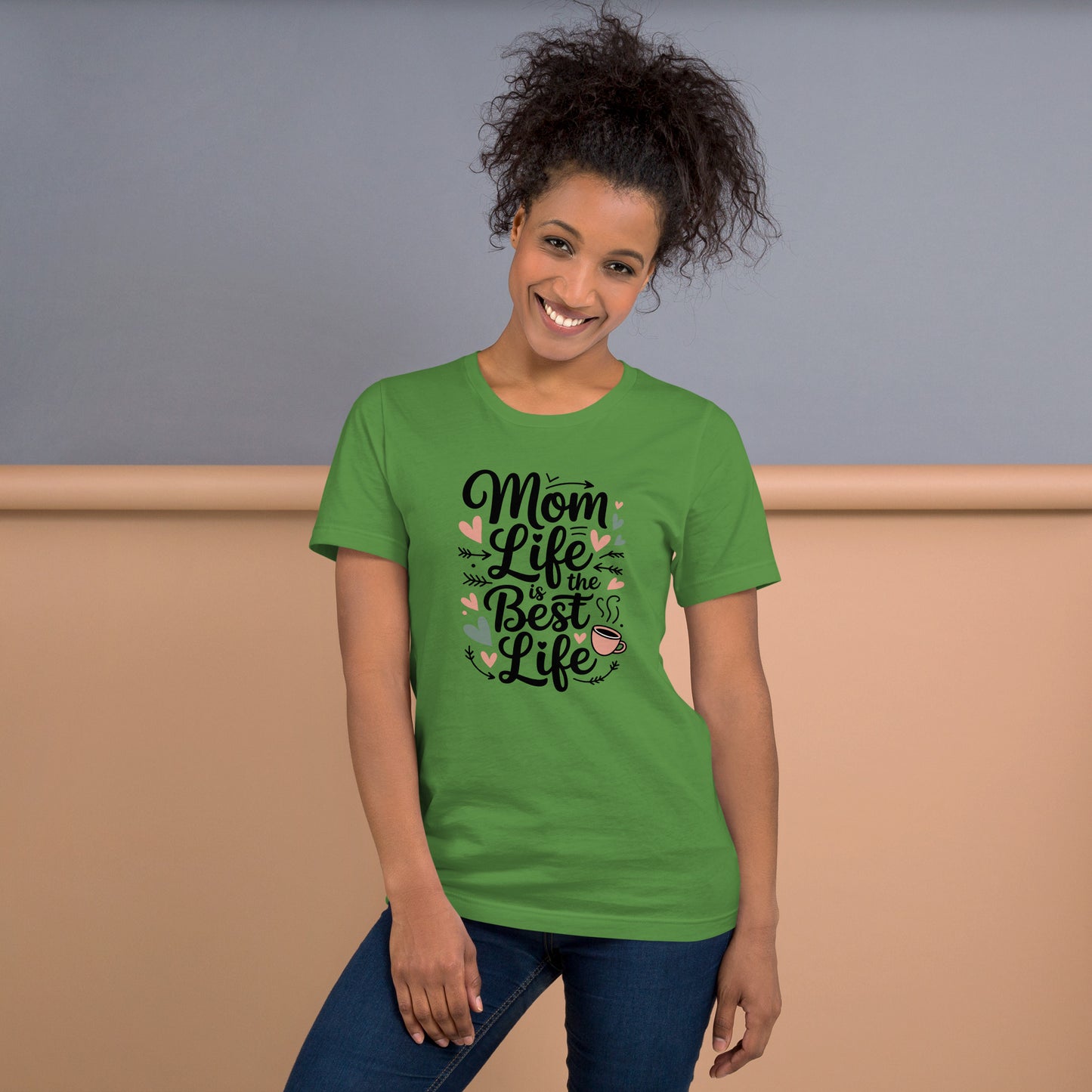 Mom Life Is the Best Life Unisex T-Shirt | Bella Canvas DTG Mom Graphic Tee by Ortrends